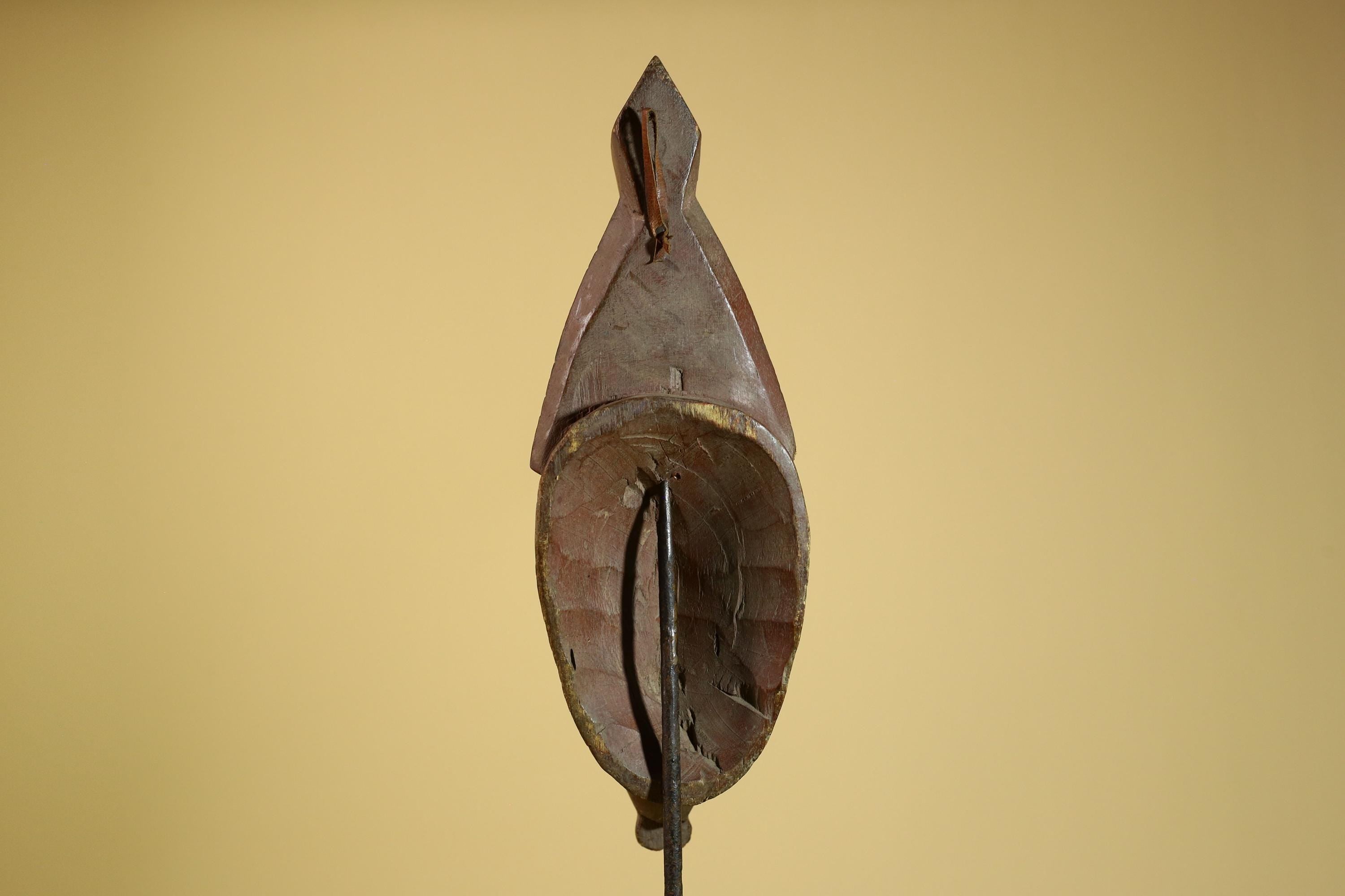 African Guro Mask Carved Wood Green Crest Côte d’Ivoire Tribal Art Decor-G5935