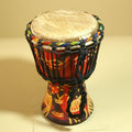 African Djembe Drum Carved Wood Rope Tuned Hand Drum Tribal Art Decor-G5942