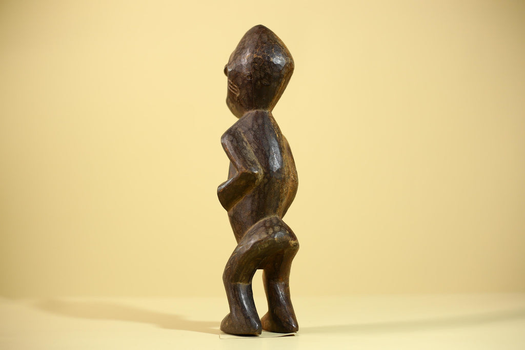An African Sculpture Statue Carved Tribal Figure Old Wood Ethnographic Art-G6042