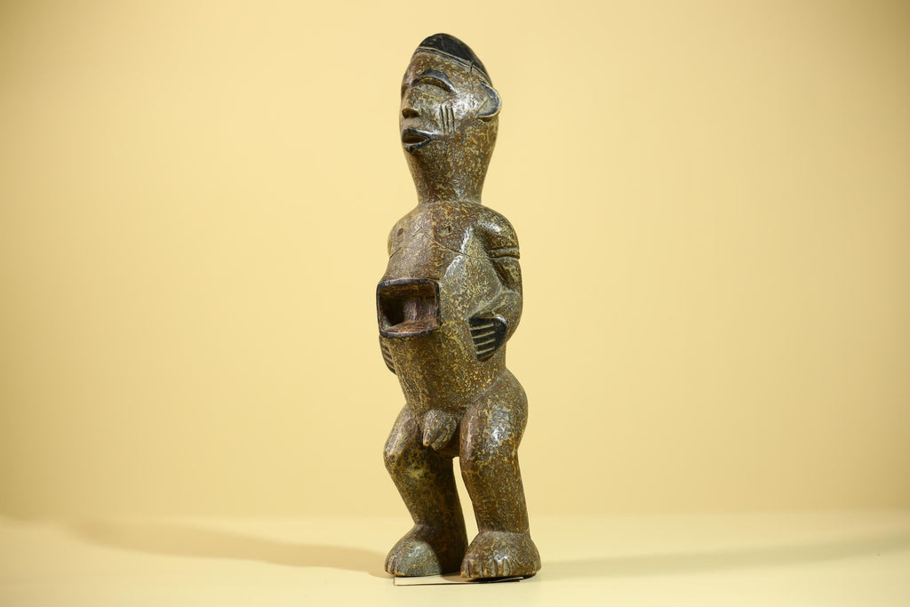 Vintage African Tribal Wood Statue Hand Carved Rustic Primitive Art Figure-G6044