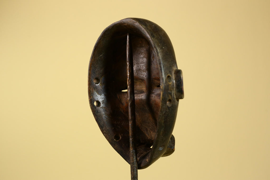 African Dan Mask Carved Wood Classic Form Côte d’Ivoire Tribal Art Decor-G5966