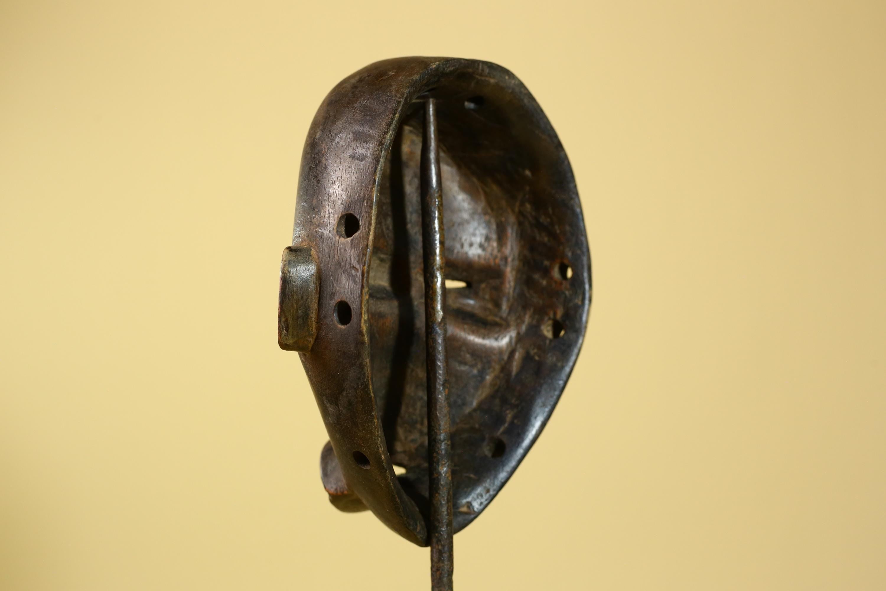African Dan Mask Carved Wood Classic Form Côte d’Ivoire Tribal Art Decor-G5966