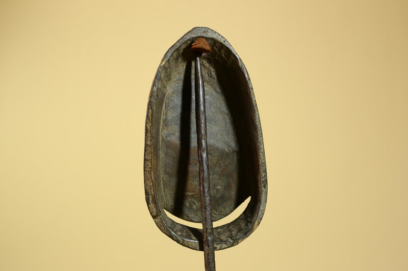 Smiling African Face Dan Mask Carved Wood Liberia Tribal Art Decor-G5967