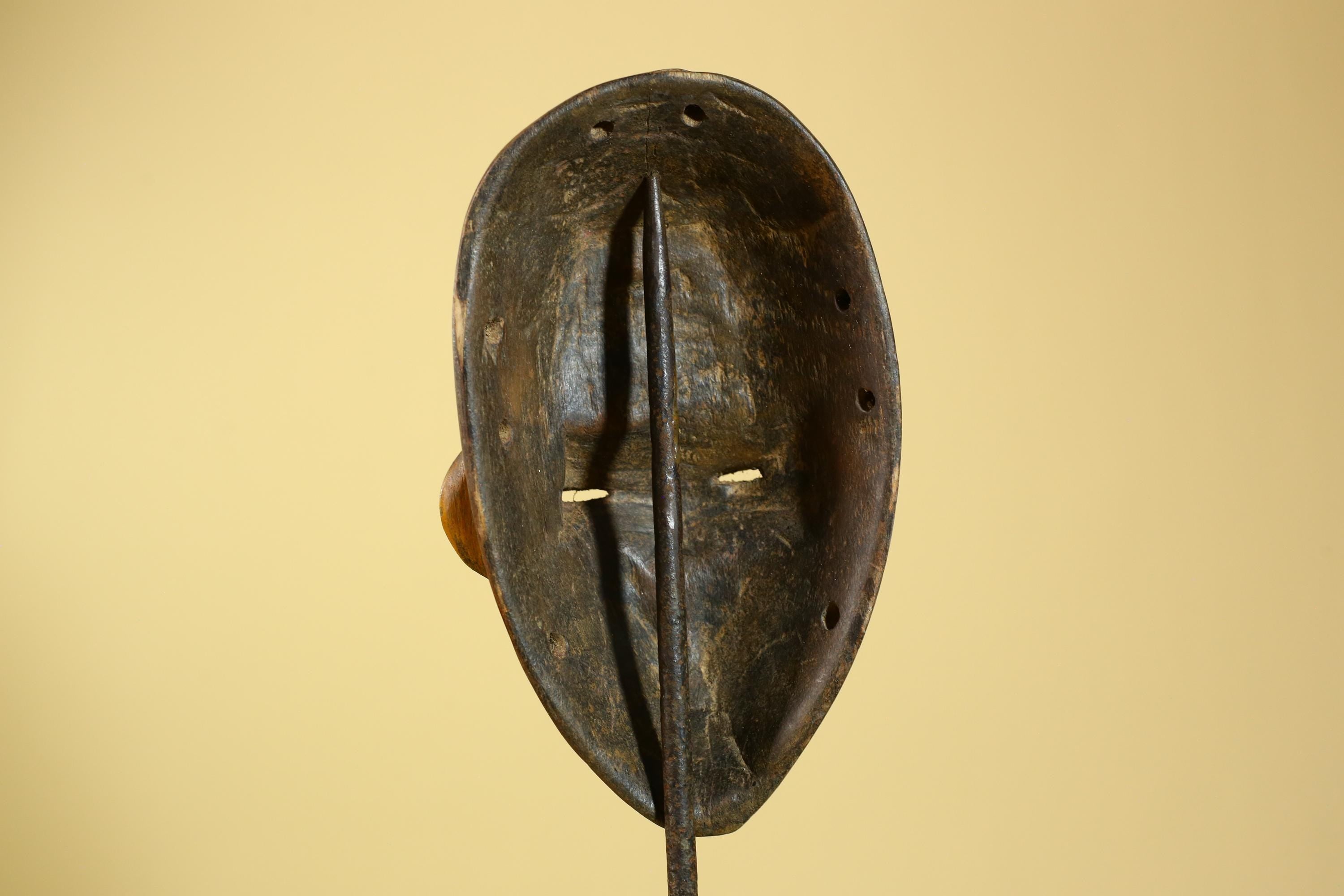 African Dan Mask Carved Wood Elongated Face Côte d’Ivoire Tribal Art Decor-G5969
