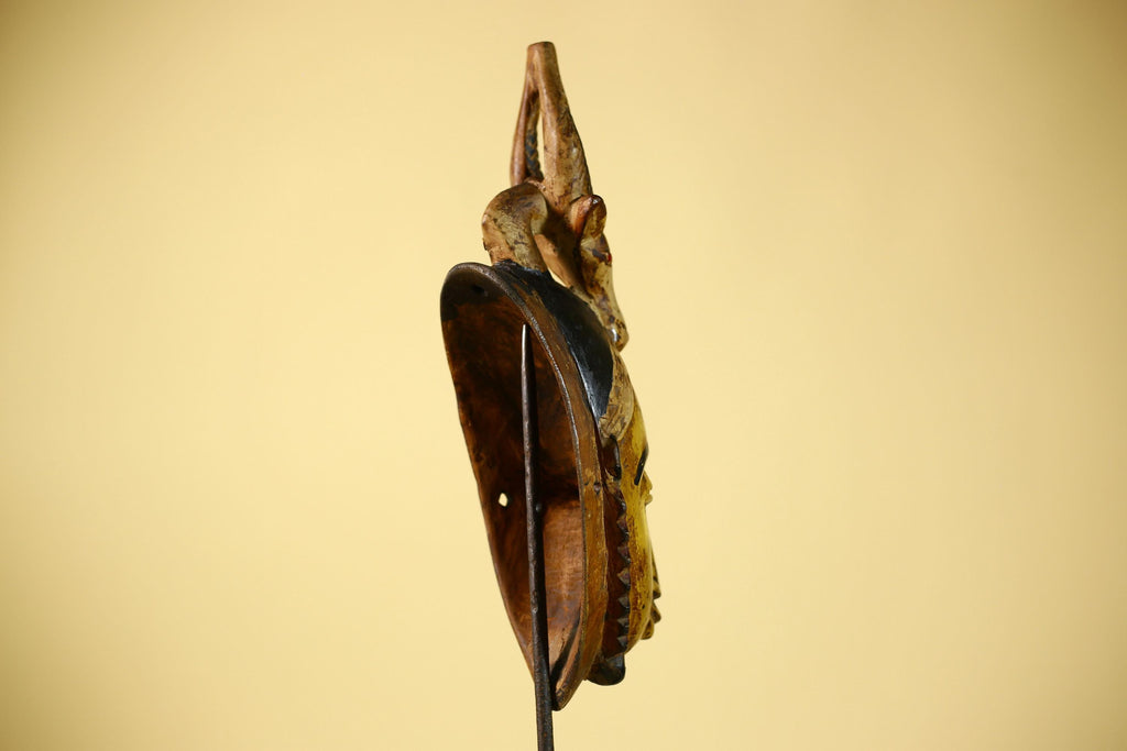 African Mask Guro Antelope Tribal Art Wooden African Mask Wall Art Decor-G6076
