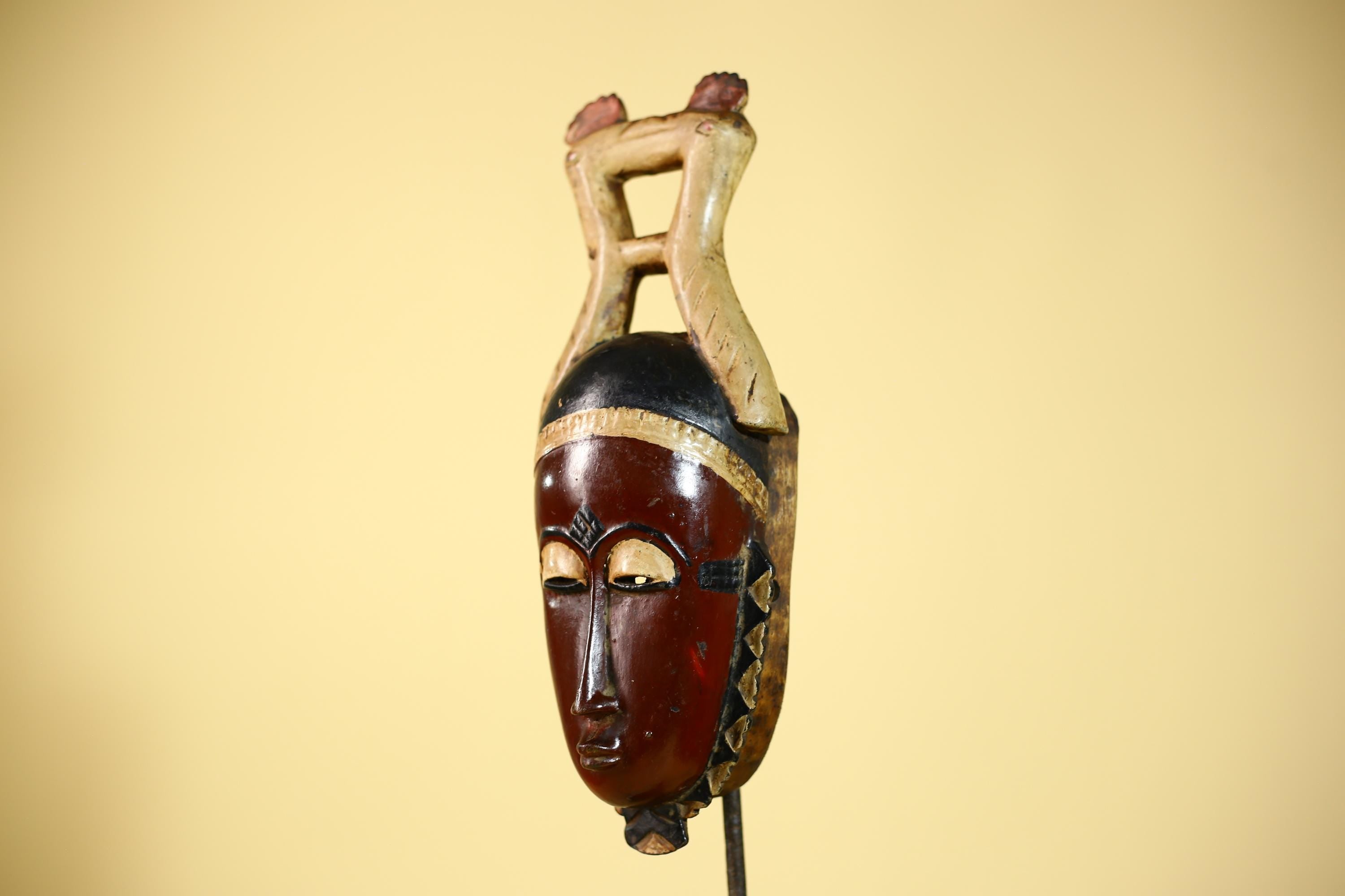 Rare African Mask Guro Vintage Tribal Wooden African Mask Wall Art-G6085