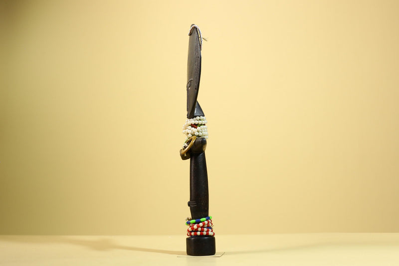 African Akuaba Figure Carved Wood Ghana Fertility Doll Tribal Art Decor-G5981