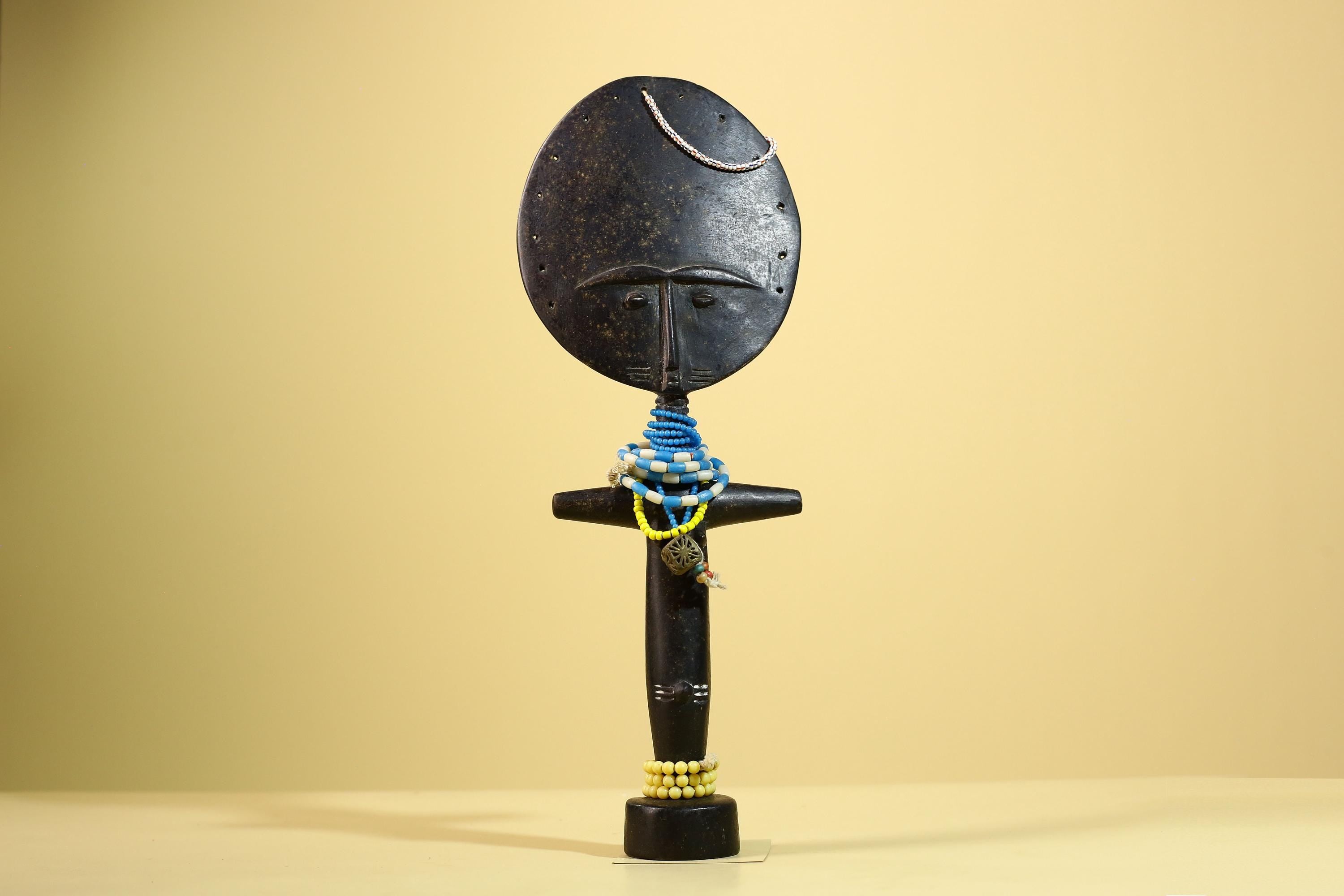 African Akan Statue Carved Wood Fertility Doll Ghana Tribal Art Decor-G5982