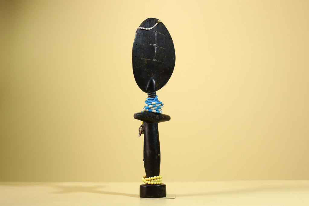 African Akan Statue Carved Wood Fertility Doll Ghana Tribal Art Decor-G5982
