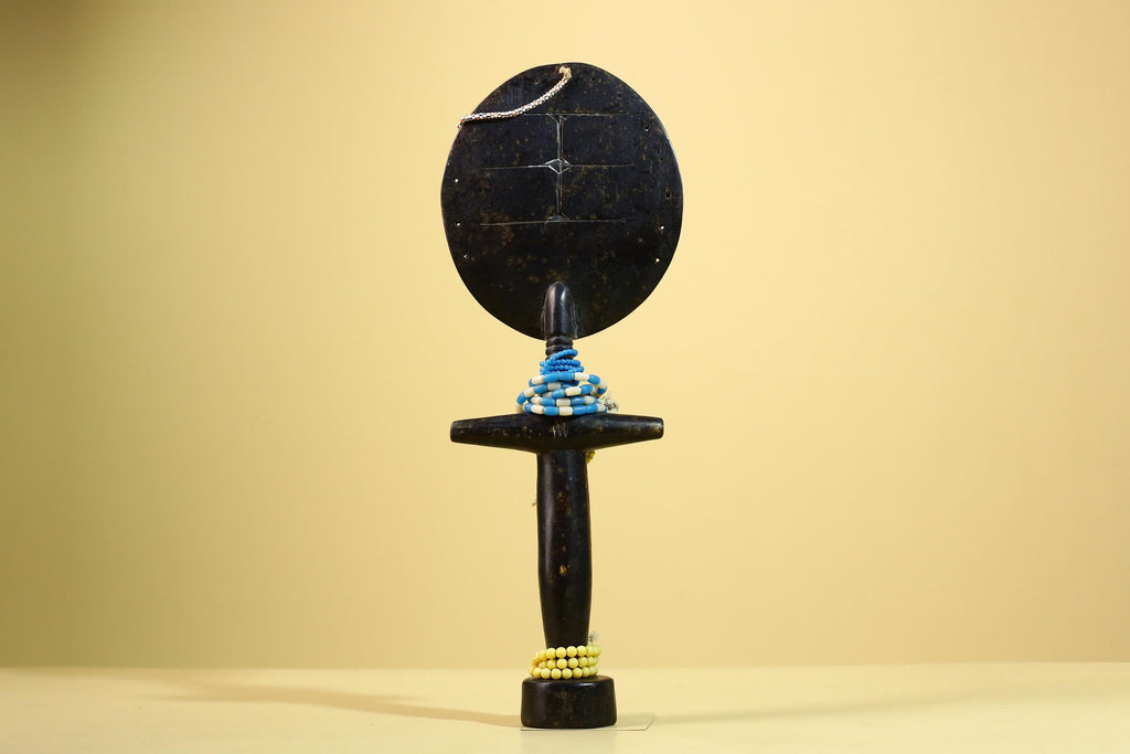 African Akan Statue Carved Wood Fertility Doll Ghana Tribal Art Decor-G5982