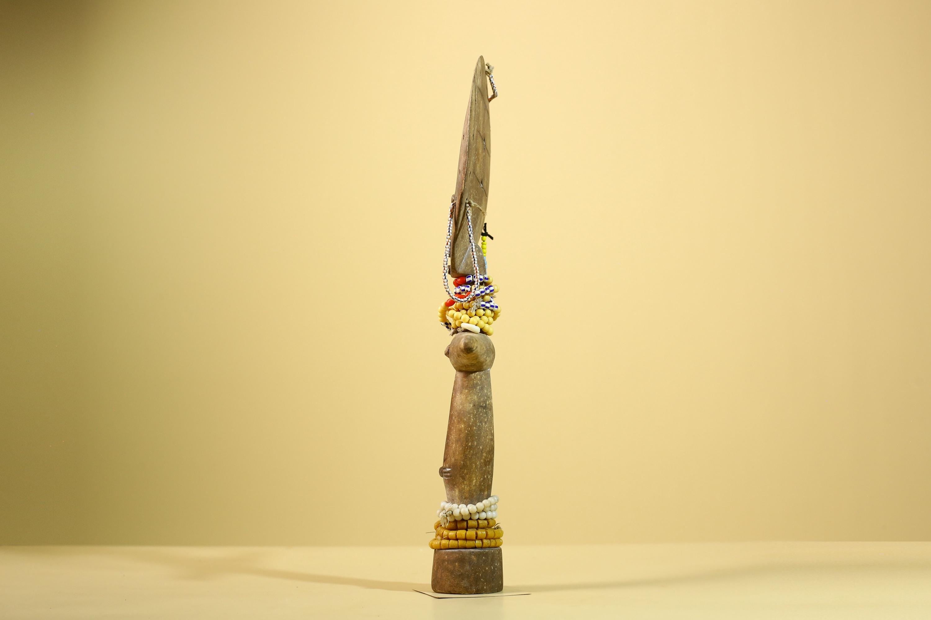 African Akuaba Figure Ghana Fertility Doll Carved Wood Tribal Art Decor-G5983