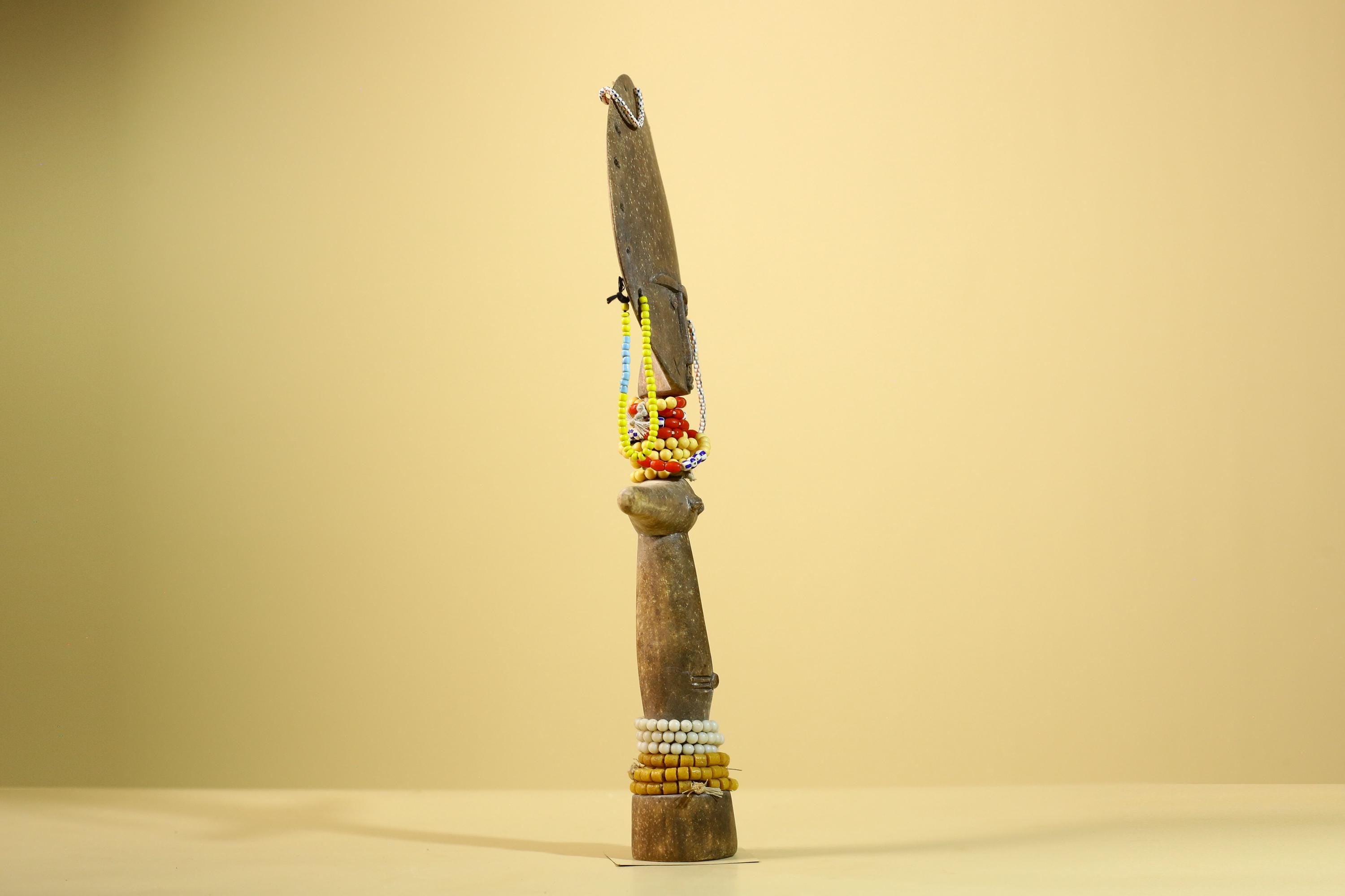 African Akuaba Figure Ghana Fertility Doll Carved Wood Tribal Art Decor-G5983