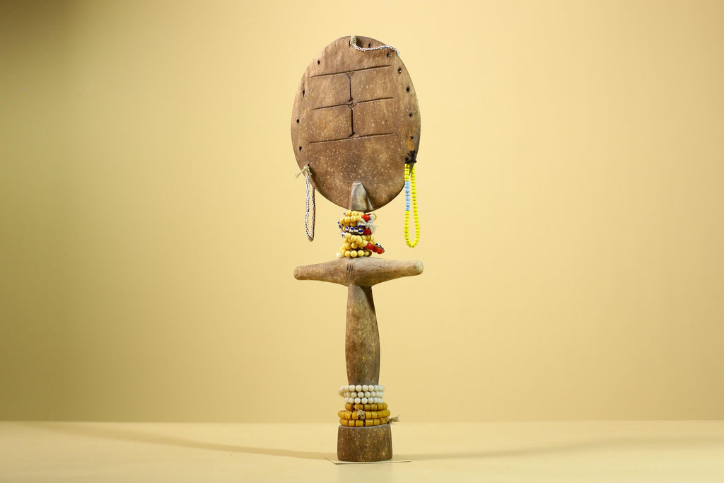 African Akuaba Figure Ghana Fertility Doll Carved Wood Tribal Art Decor-G5983