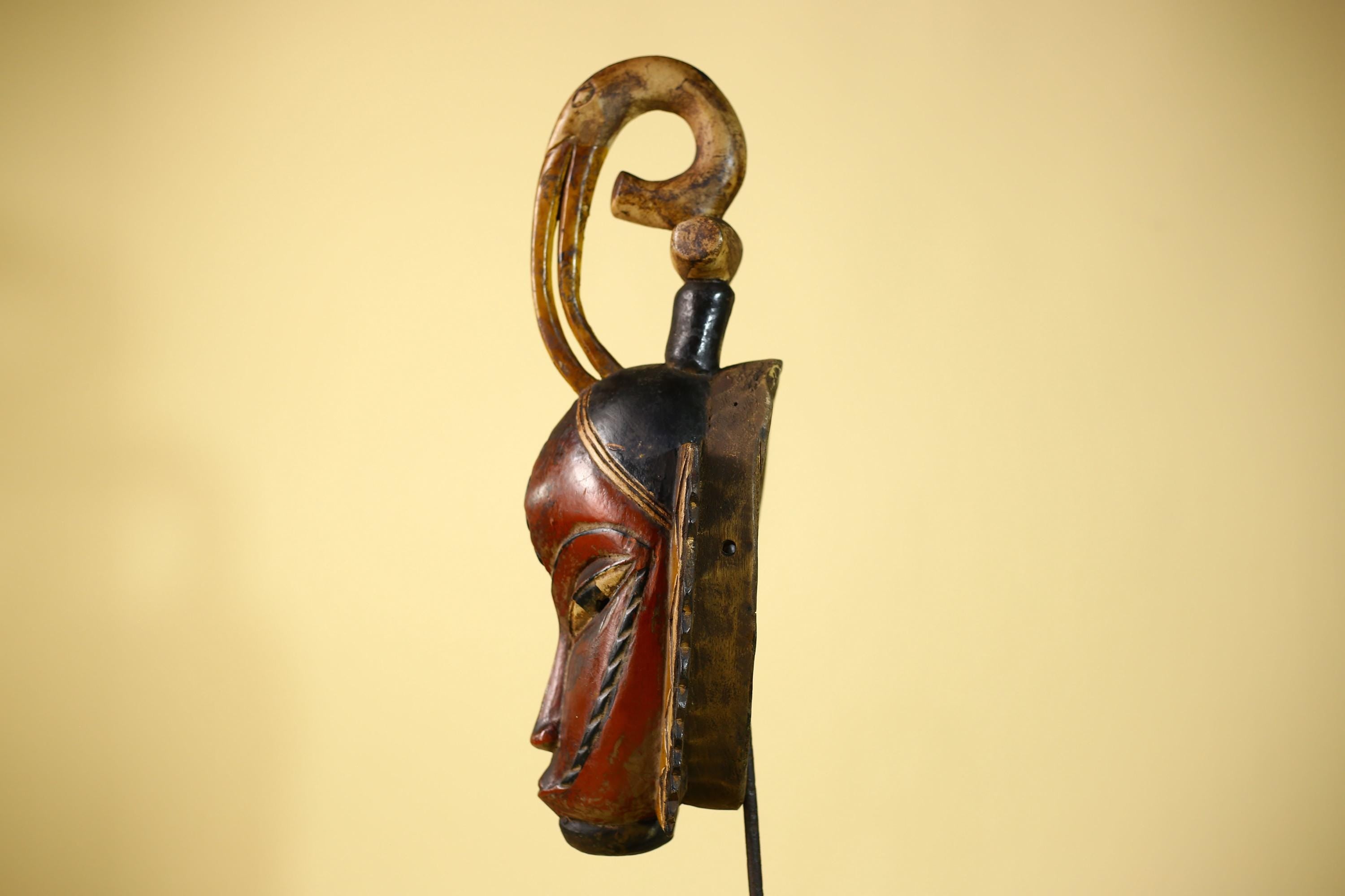 Rare African Mask Guro Tribal Vintage Wooden Mask Wall Art Handmade-G6087