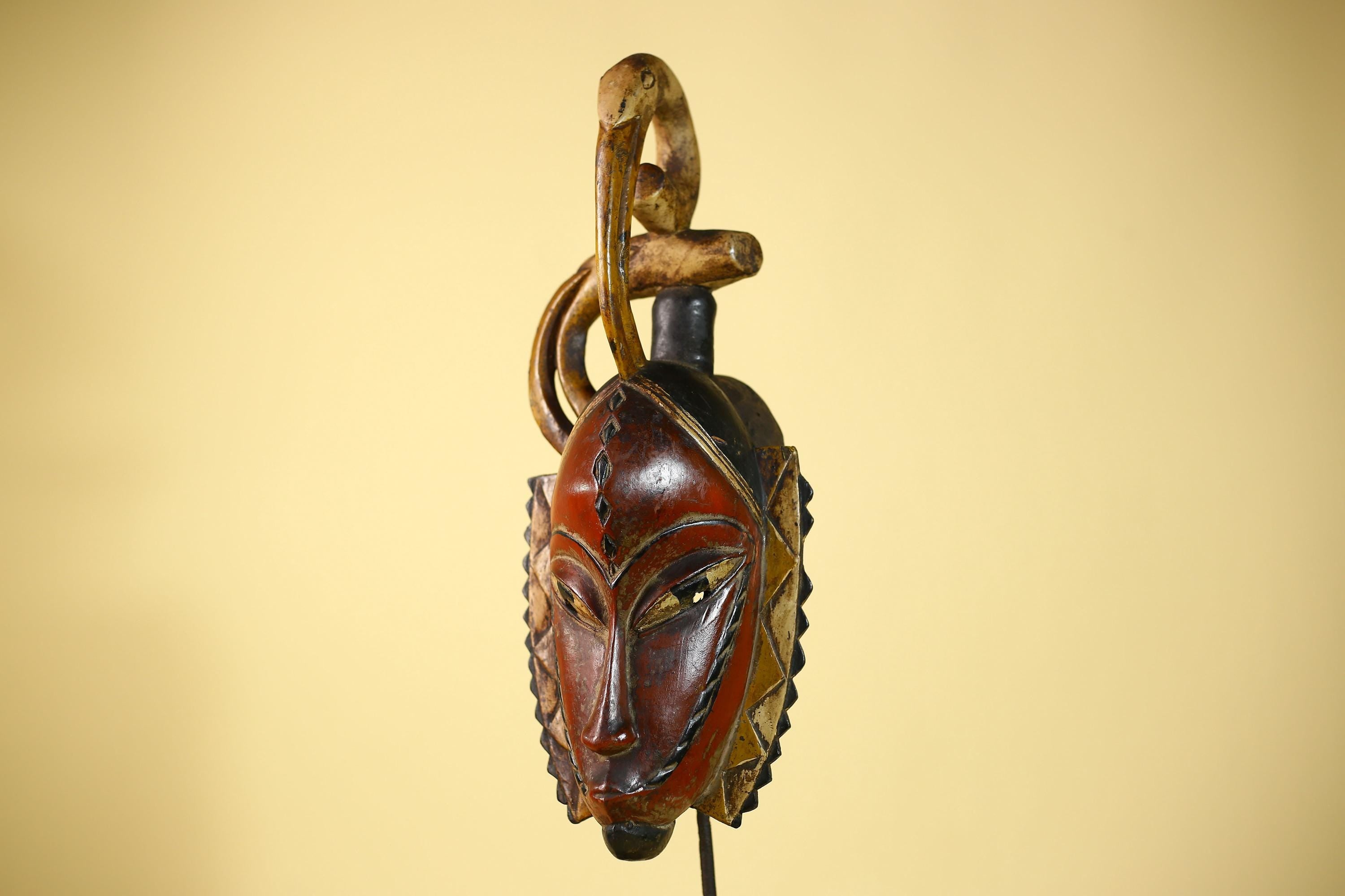 Rare African Mask Guro Tribal Vintage Wooden Mask Wall Art Handmade-G6087
