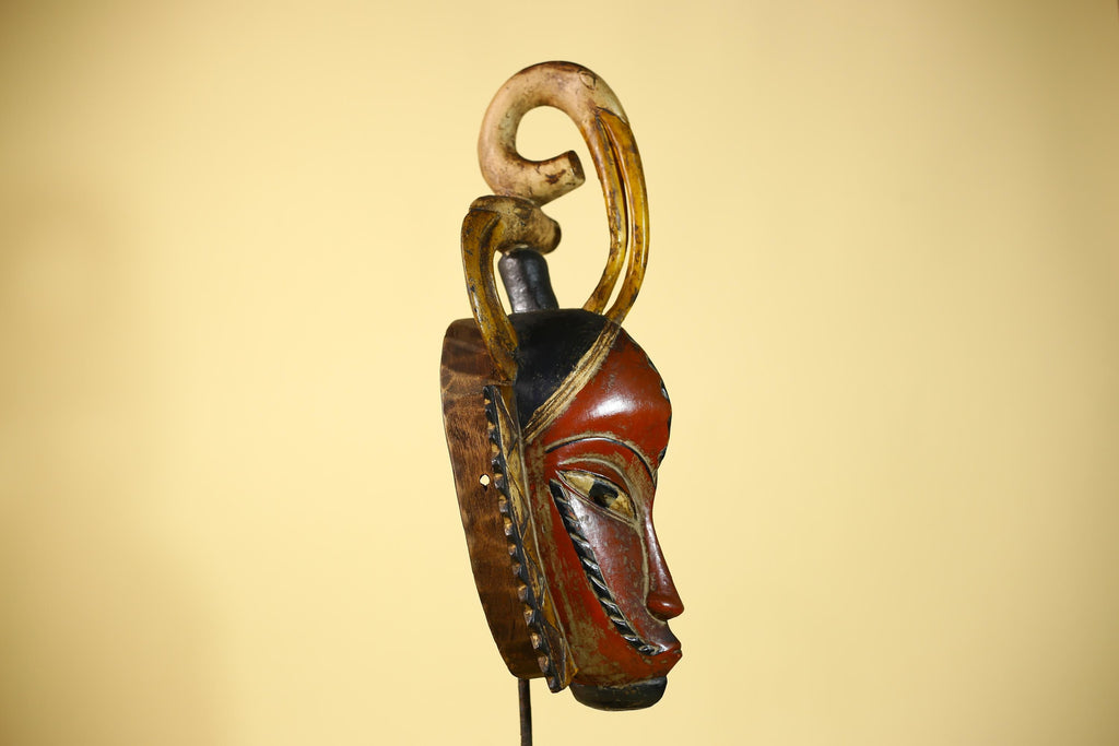 Rare African Mask Guro Tribal Vintage Wooden Mask Wall Art Handmade-G6087