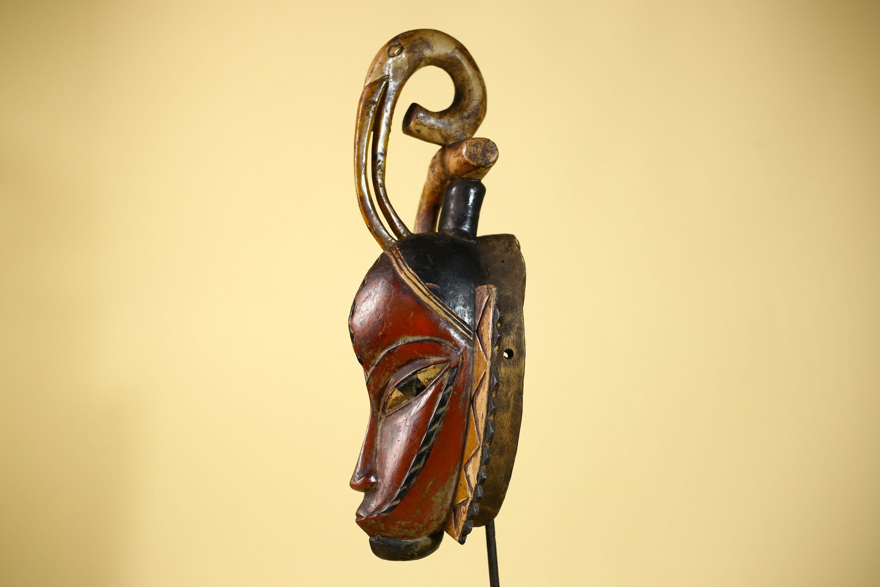 Rare African Mask Guro Tribal Vintage Wooden Mask Wall Art Handmade-G6087