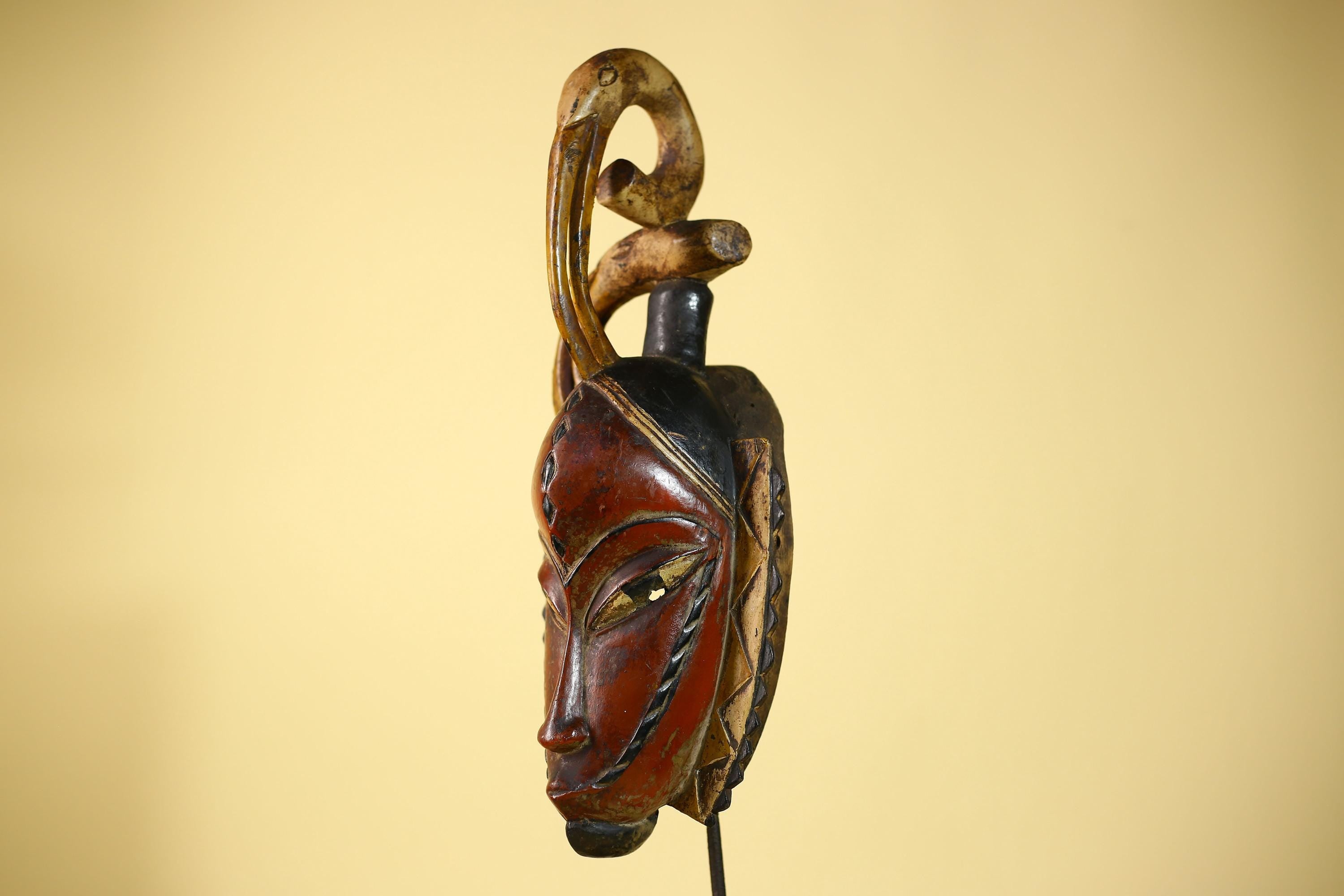 Rare African Mask Guro Tribal Vintage Wooden Mask Wall Art Handmade-G6087