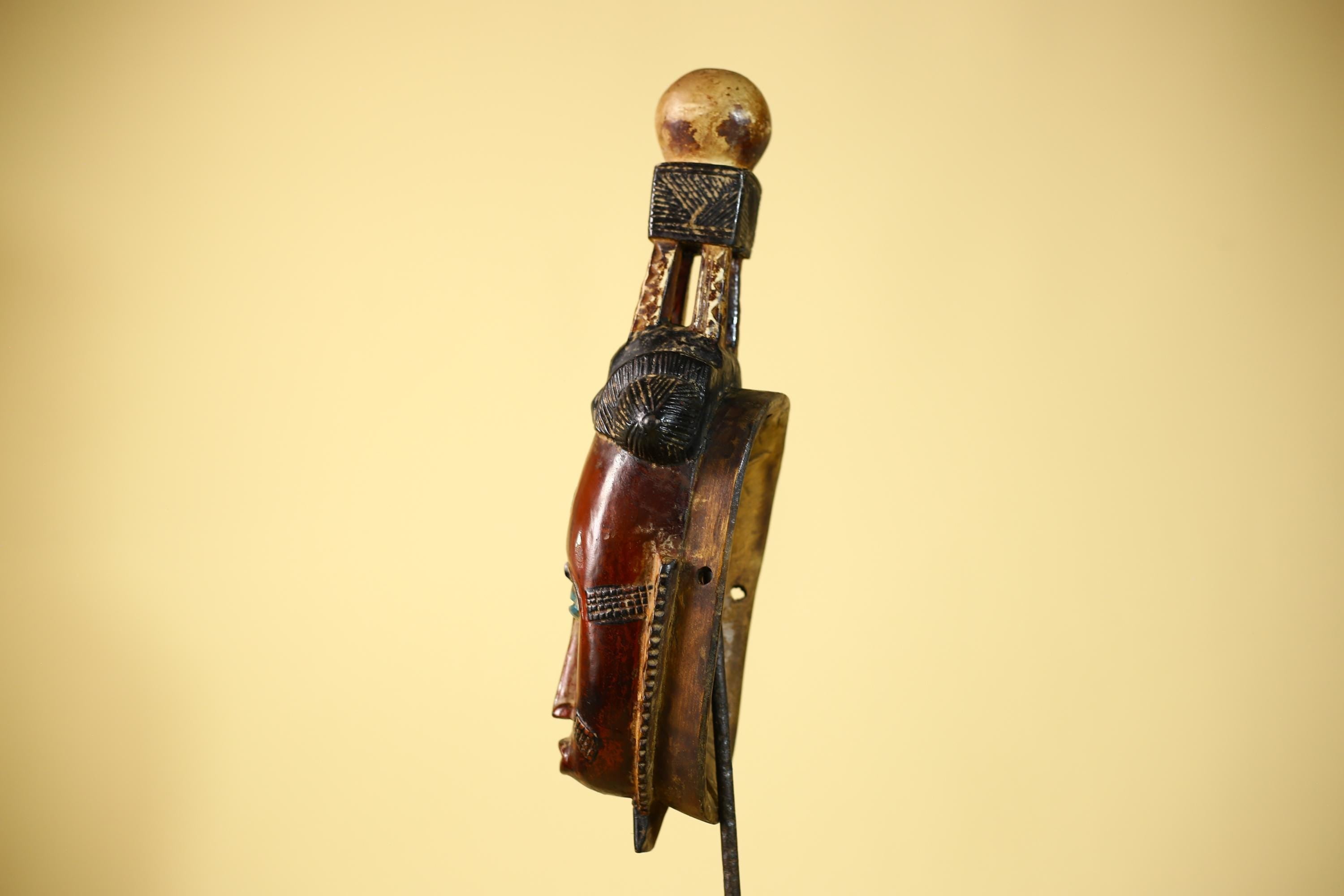 African Mask Guro Tribal Wooden African Art Vintage Handmade Wall Decor-G6092