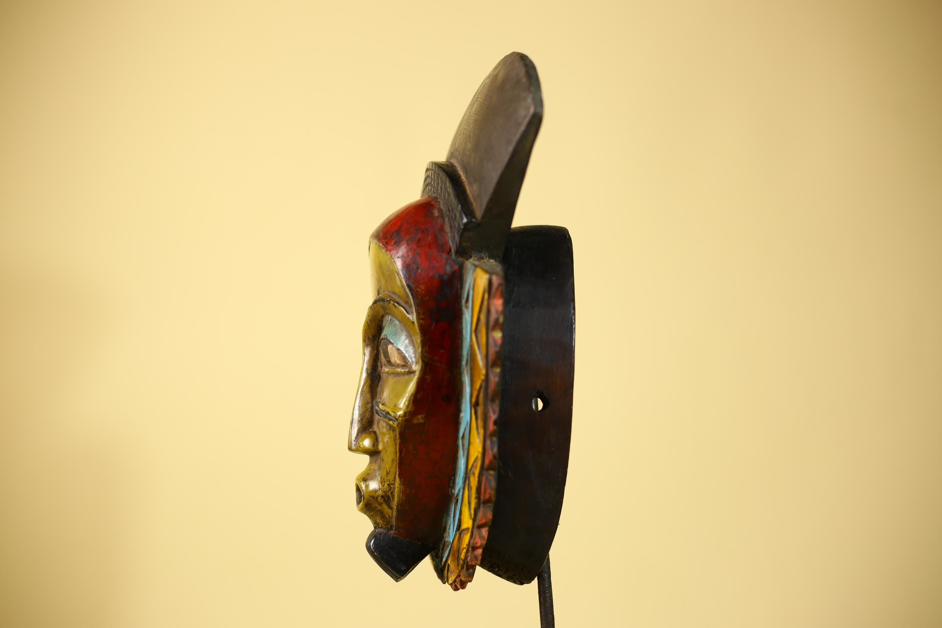 African Mask Wooden Tribal Art Vintage Wall Art Handmade Decor-G6094