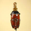 Rare African Baule Mask Wooden African Art Tribal Wall Art Vintage-G6097
