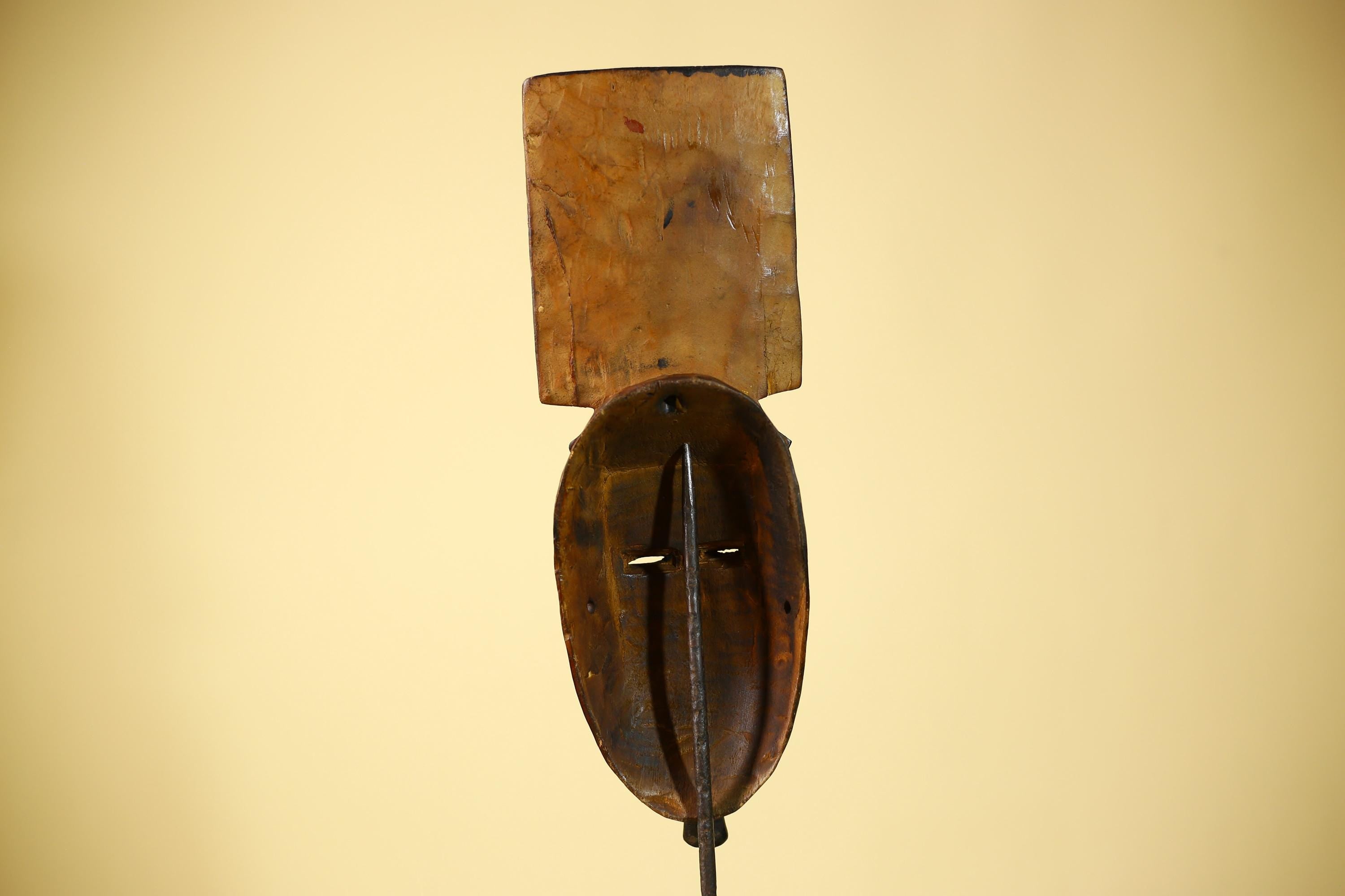 Wooden African Mask Baule Tribal Art Vintage Carved African Wall Art-G6098