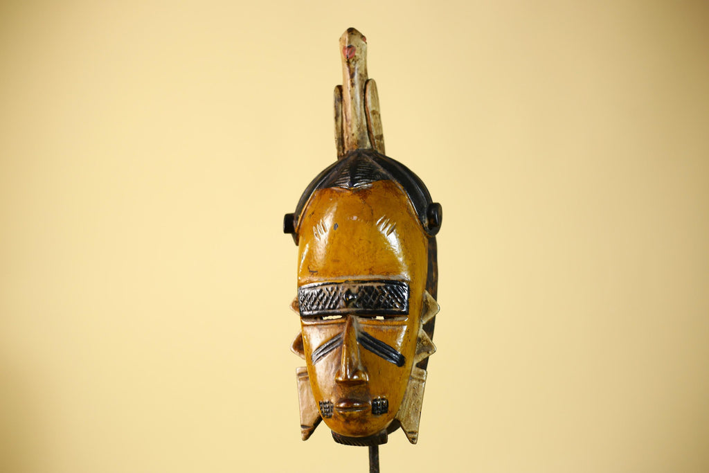 Rare African Mask Wooden Art Tribal Handmade Wall Art-G6099
