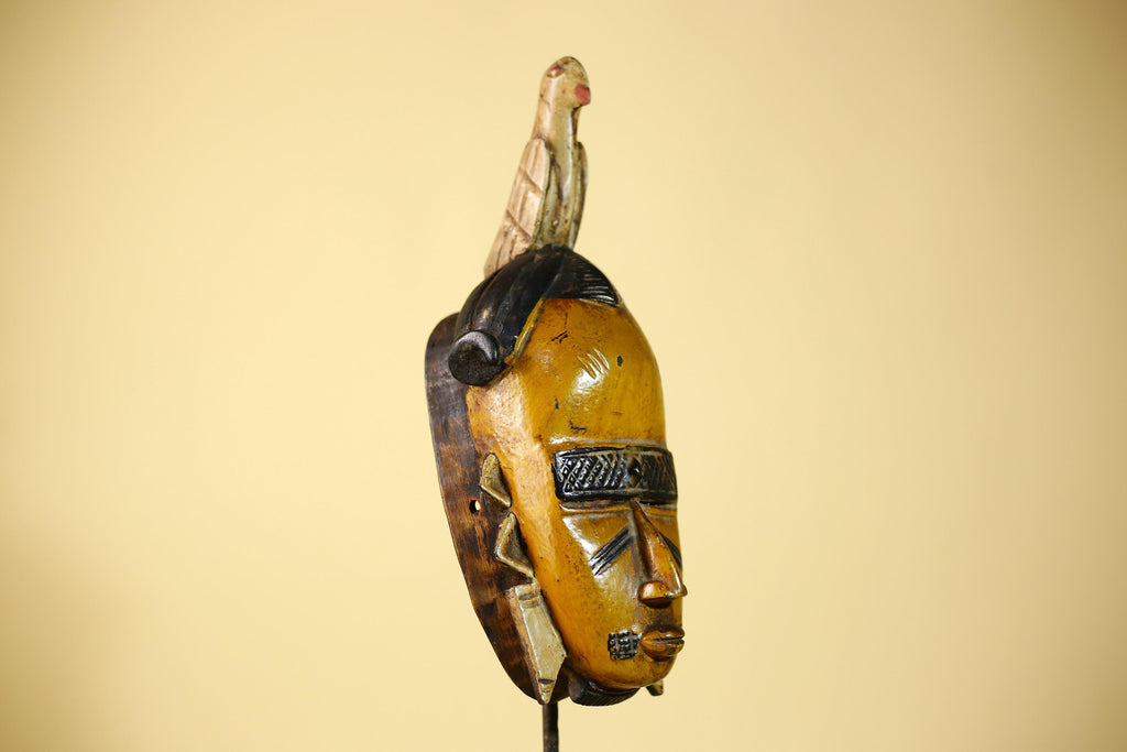 Rare African Mask Wooden Art Tribal Handmade Wall Art-G6099
