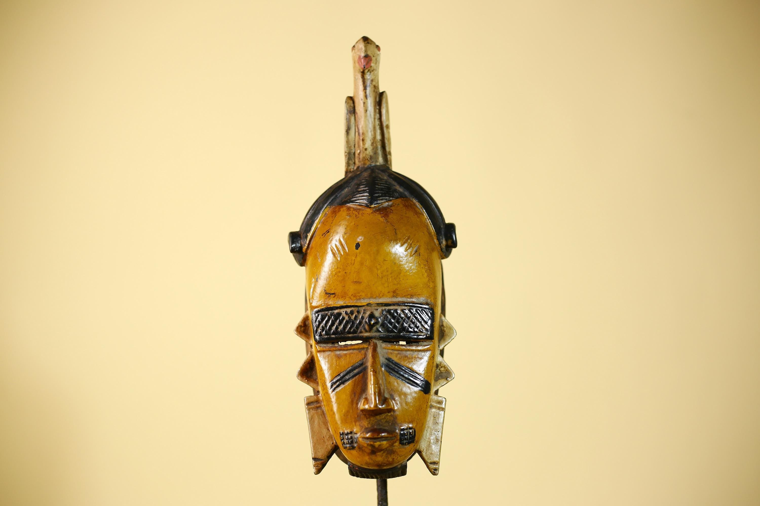 Rare African Mask Wooden Art Tribal Handmade Wall Art-G6099