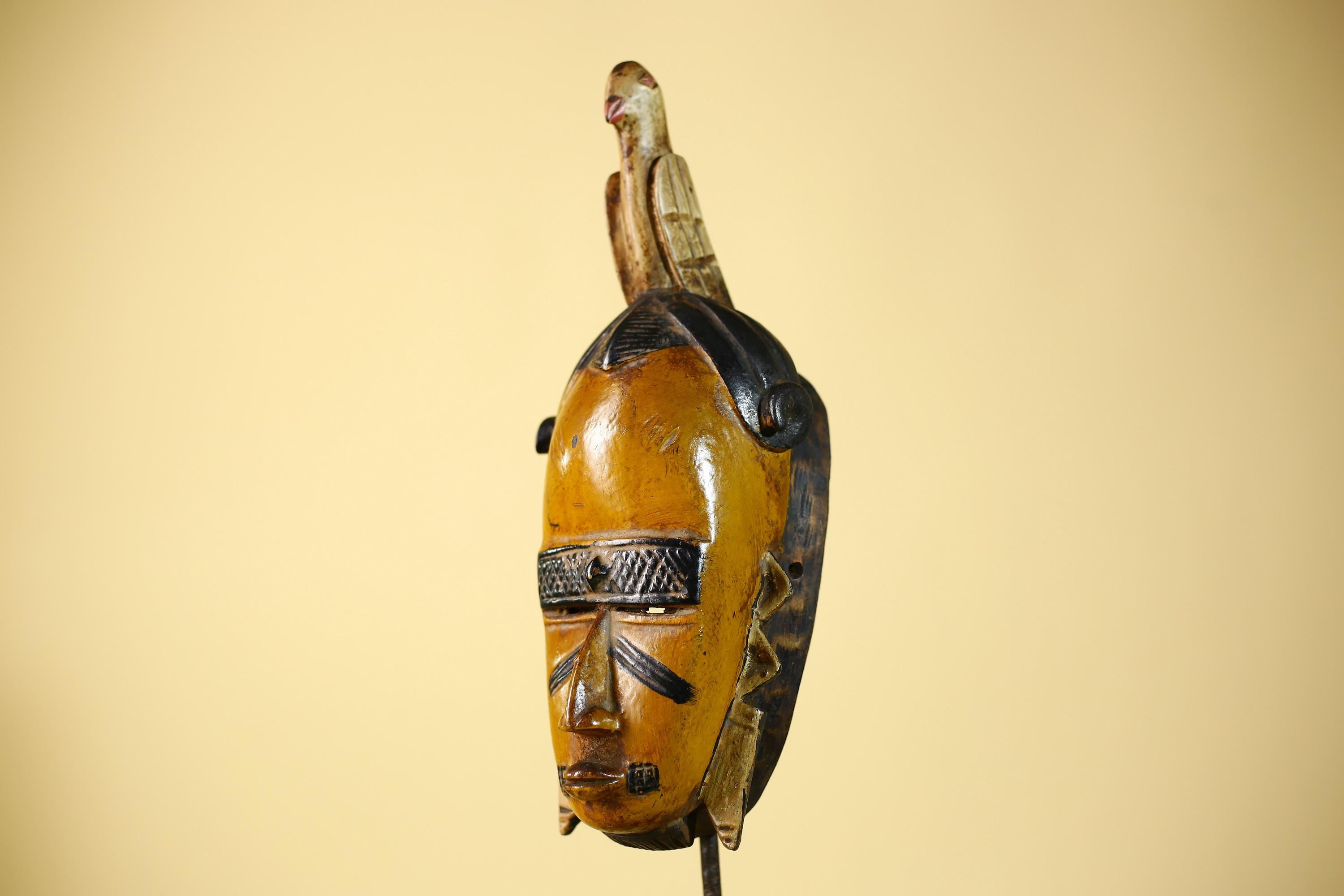 Rare African Mask Wooden Art Tribal Handmade Wall Art-G6099