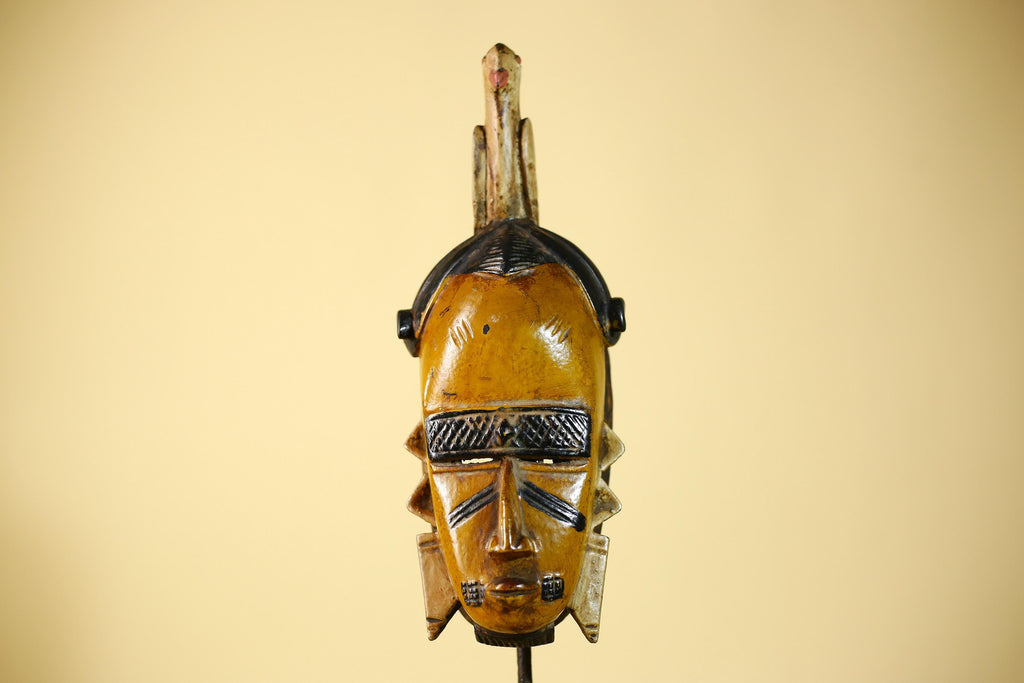 Rare African Mask Wooden Art Tribal Handmade Wall Art-G6099