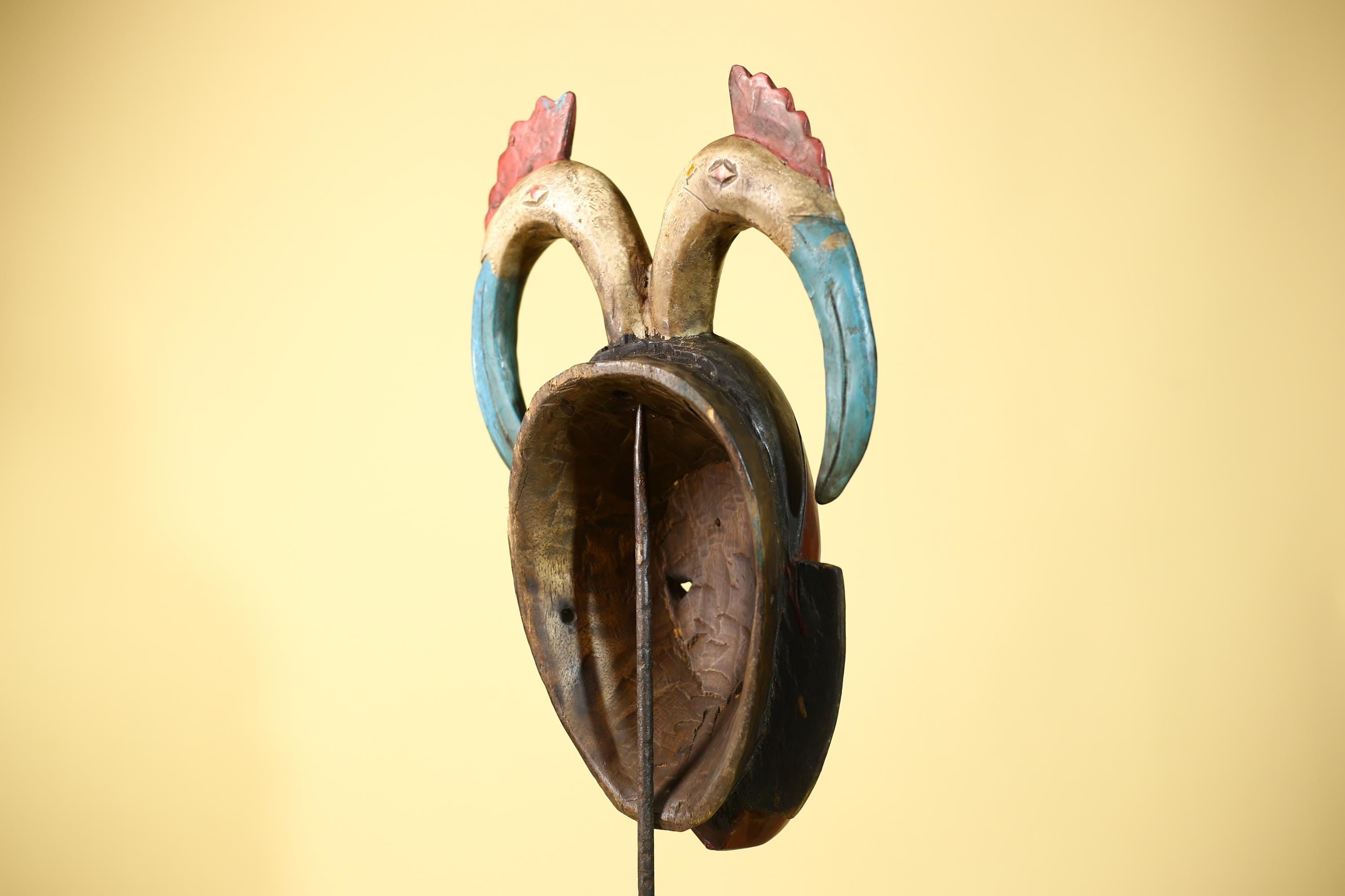 Large African Mask Guro Wooden Tribal Handmade Vintage Wall Art-G6107