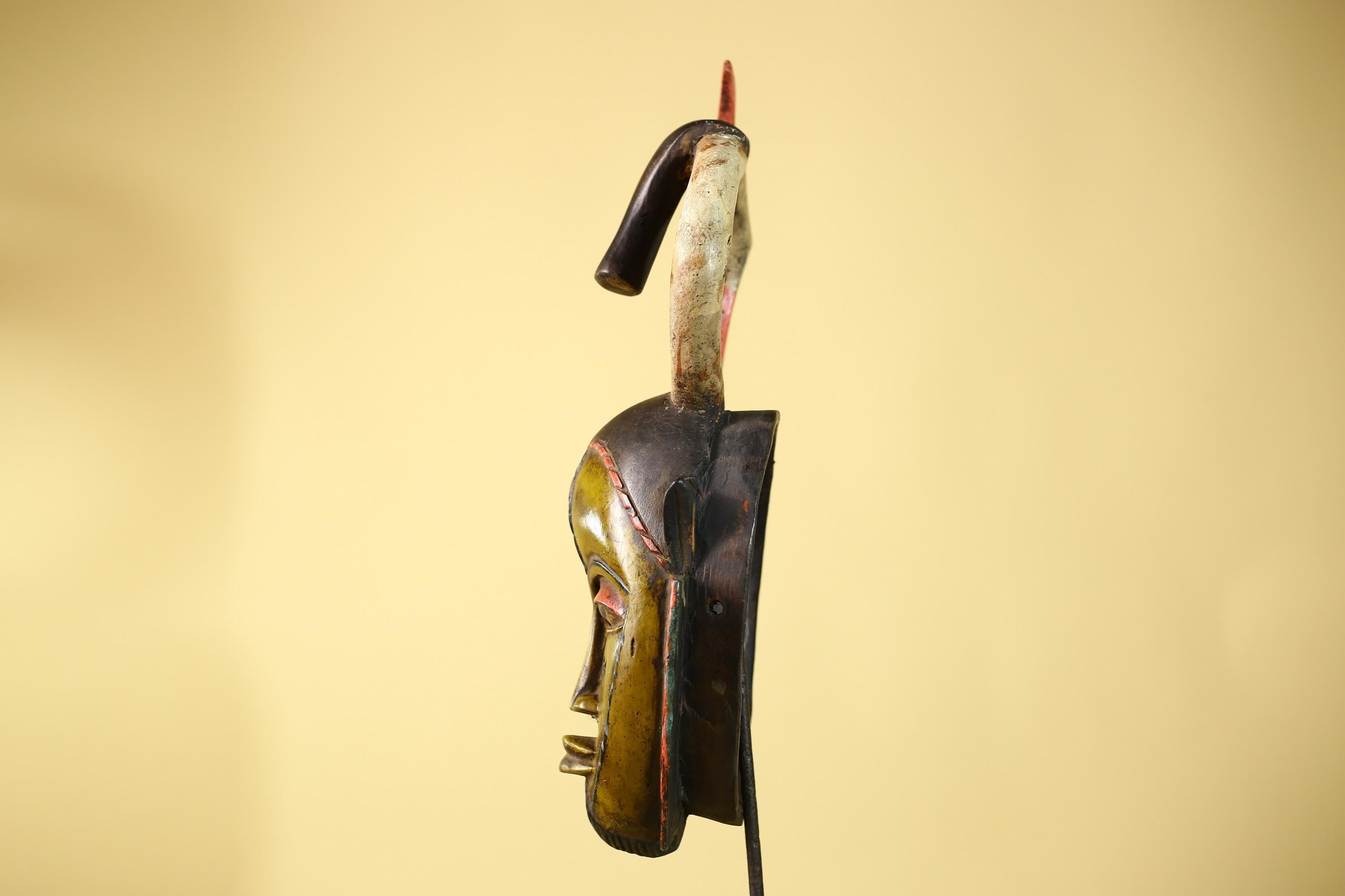 Baule African Mask Wooden Art Handmade Tribal Wall Art-G6109
