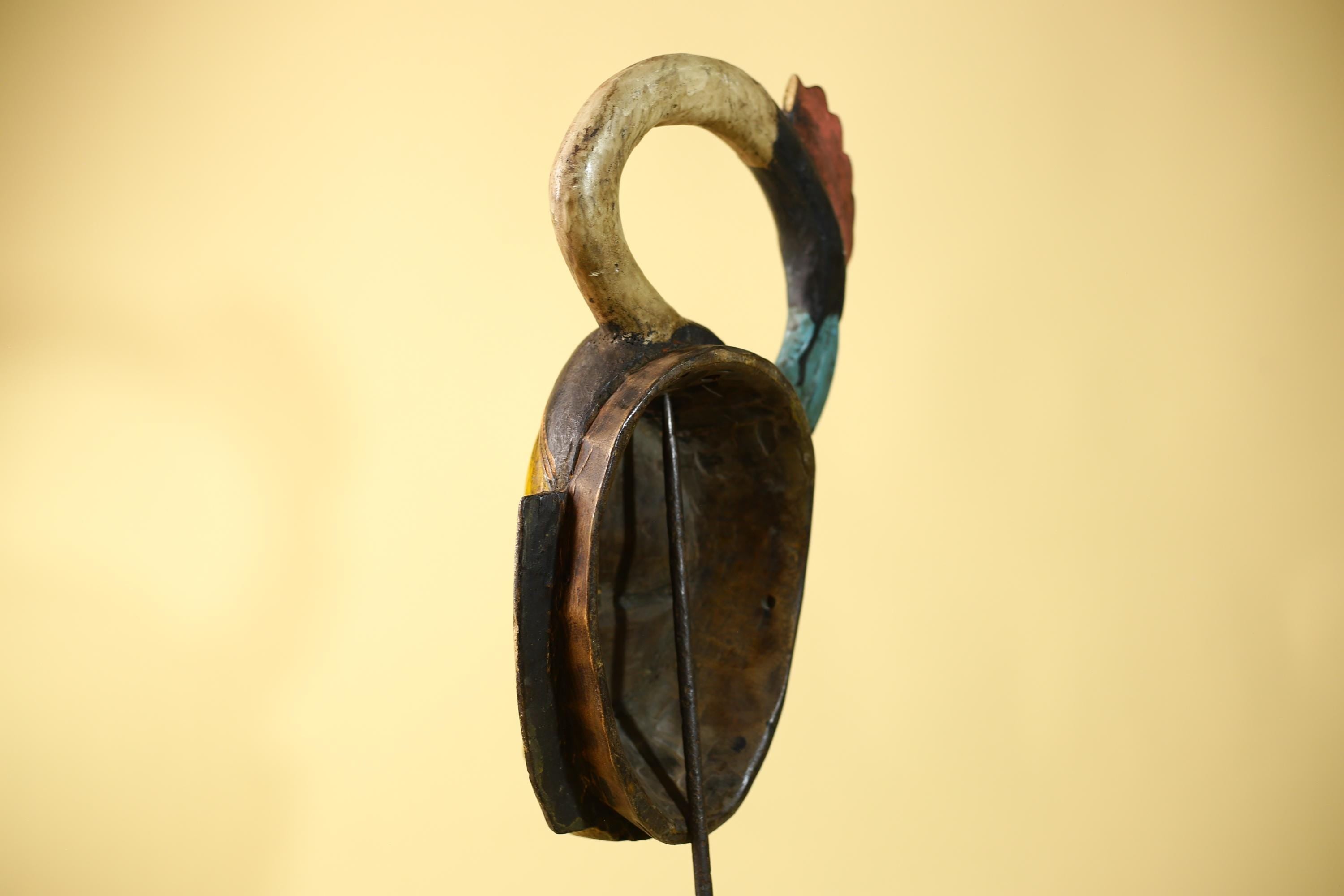 Handmade African Mask cote d'ivoire baule Wooden Vintage Tribal Wall Art -G6110