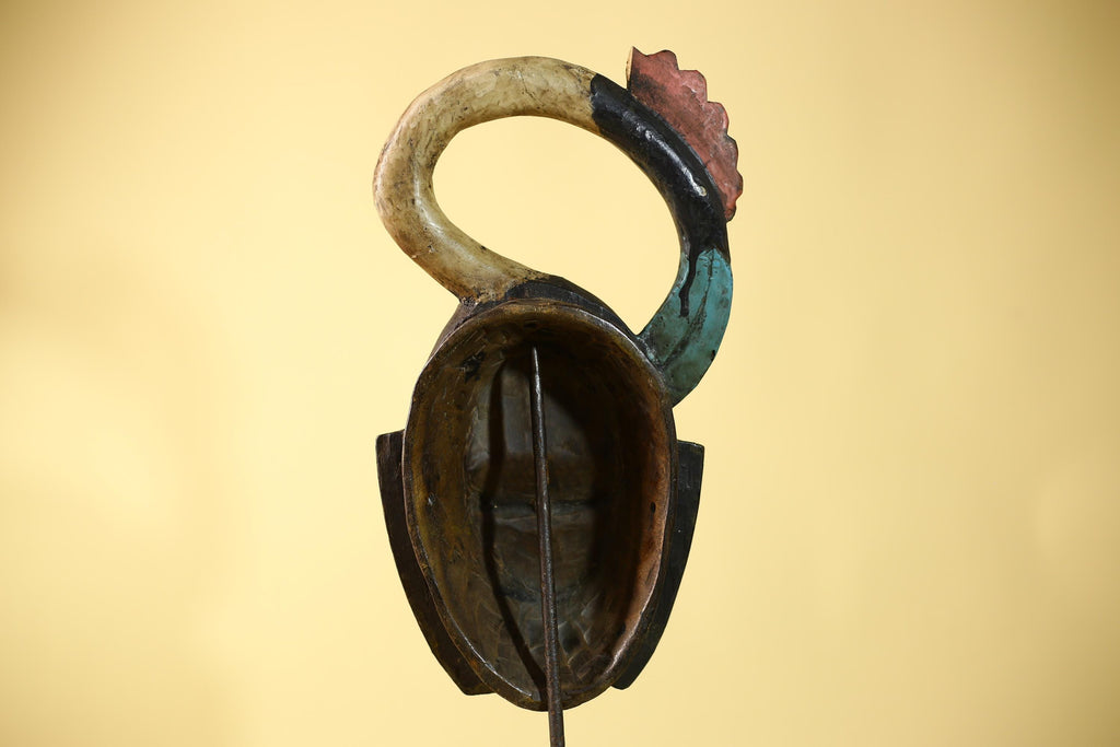 Handmade African Mask cote d'ivoire baule Wooden Vintage Tribal Wall Art -G6110