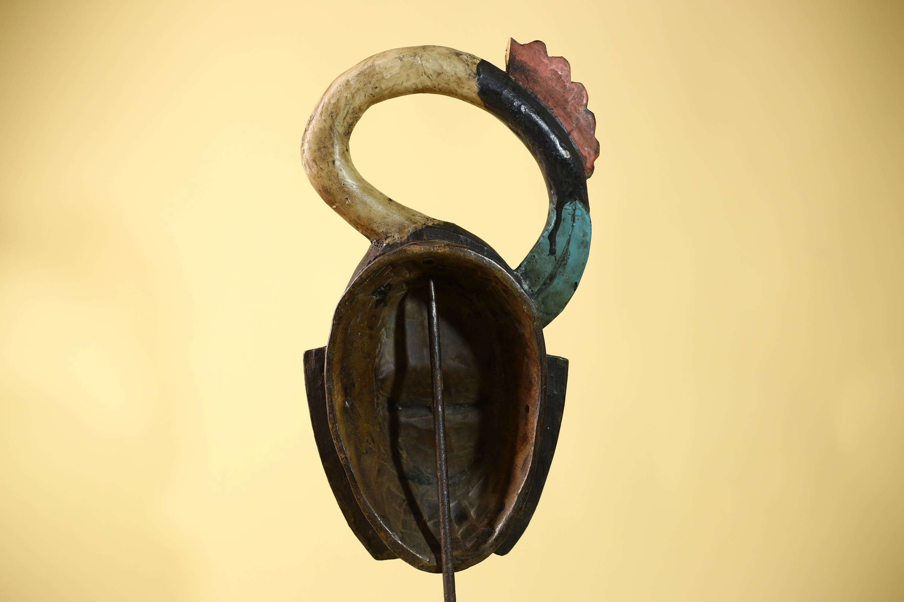 Handmade African Mask cote d'ivoire baule Wooden Vintage Tribal Wall Art -G6110