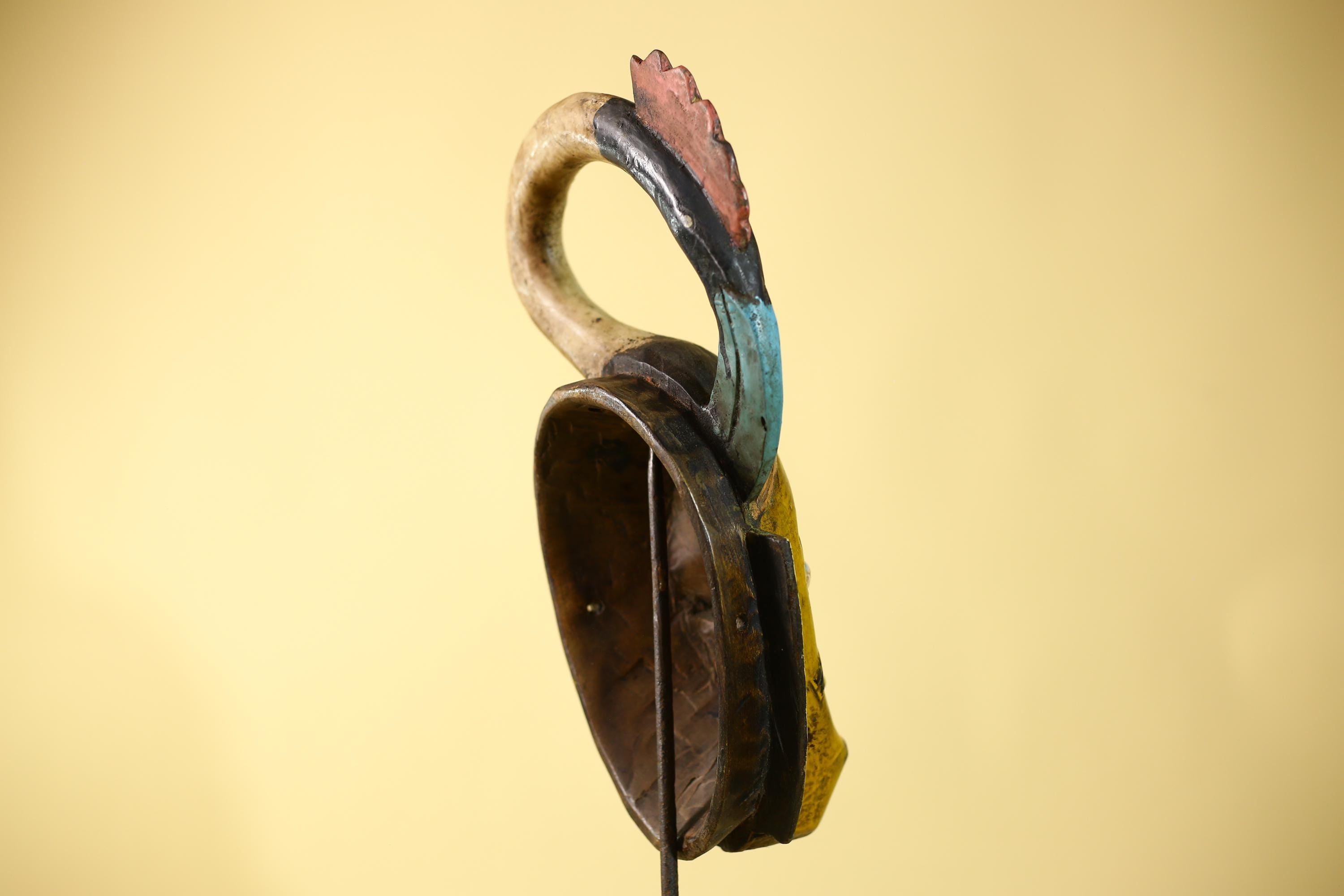 Handmade African Mask cote d'ivoire baule Wooden Vintage Tribal Wall Art -G6110