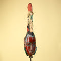 African Mask Baule Bird Crest Wooden African Art Wall Decor Tribal-G6111