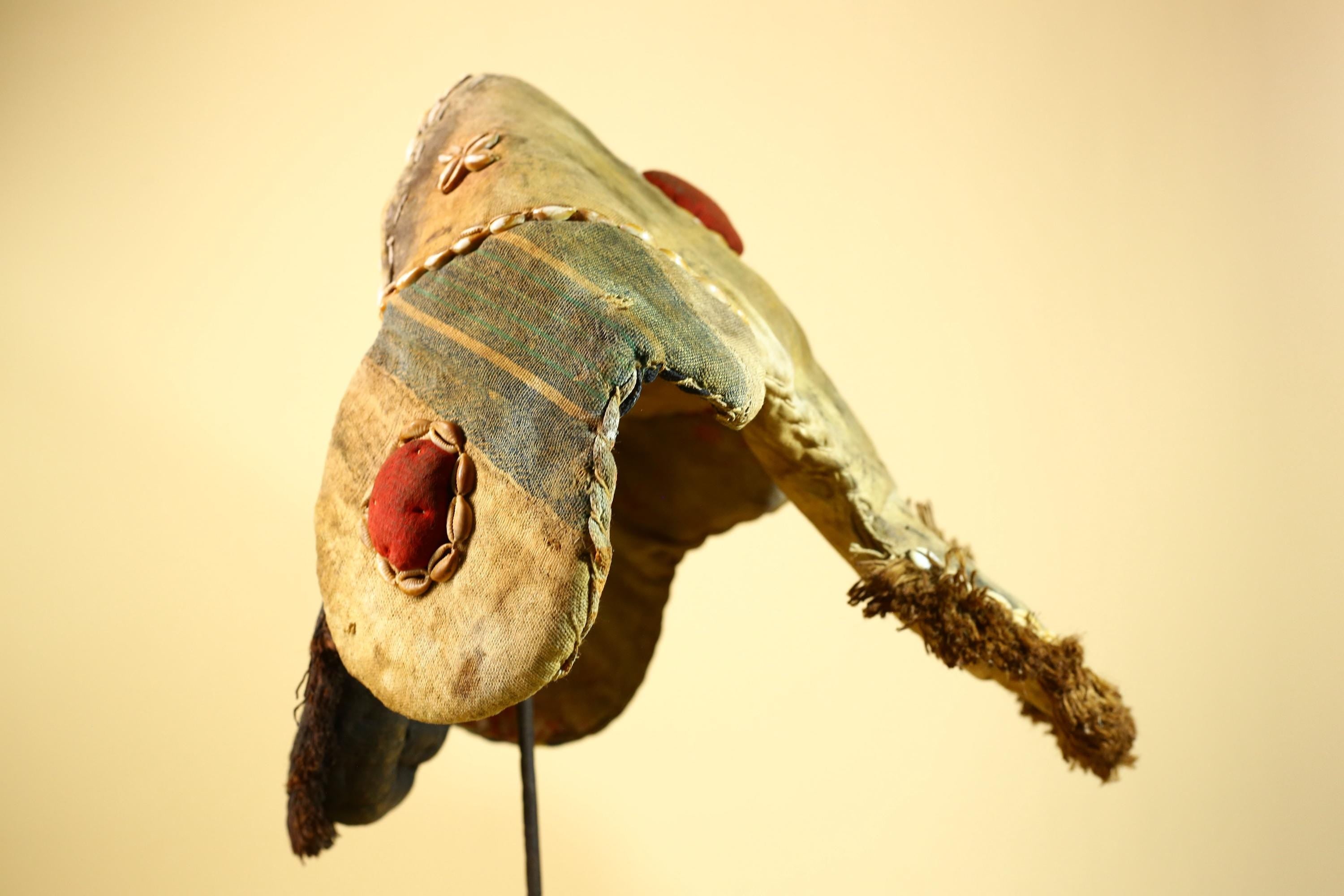 Vintage Dan Deangle Mask Cowrie Shell Ceremonial African Tribal Art Liberia-G5994
