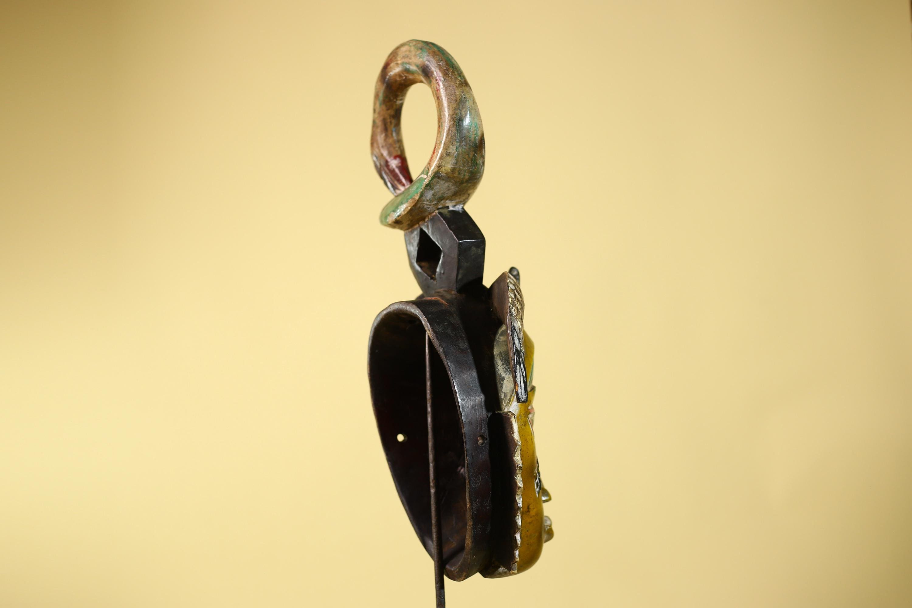 Handmade African Baule Ring Crest Wooden African Art Tribal Wall Decor-G6118