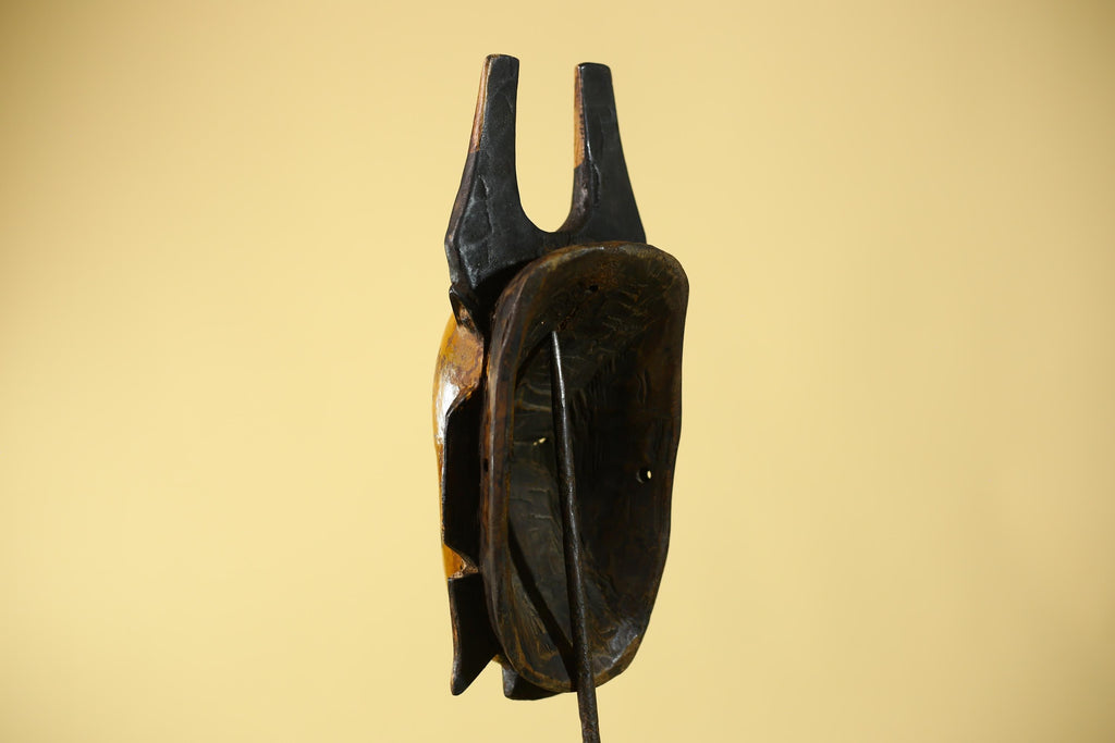 Handmade African Mask Baule Style Tribal Wall Art Hand Carved-G6123