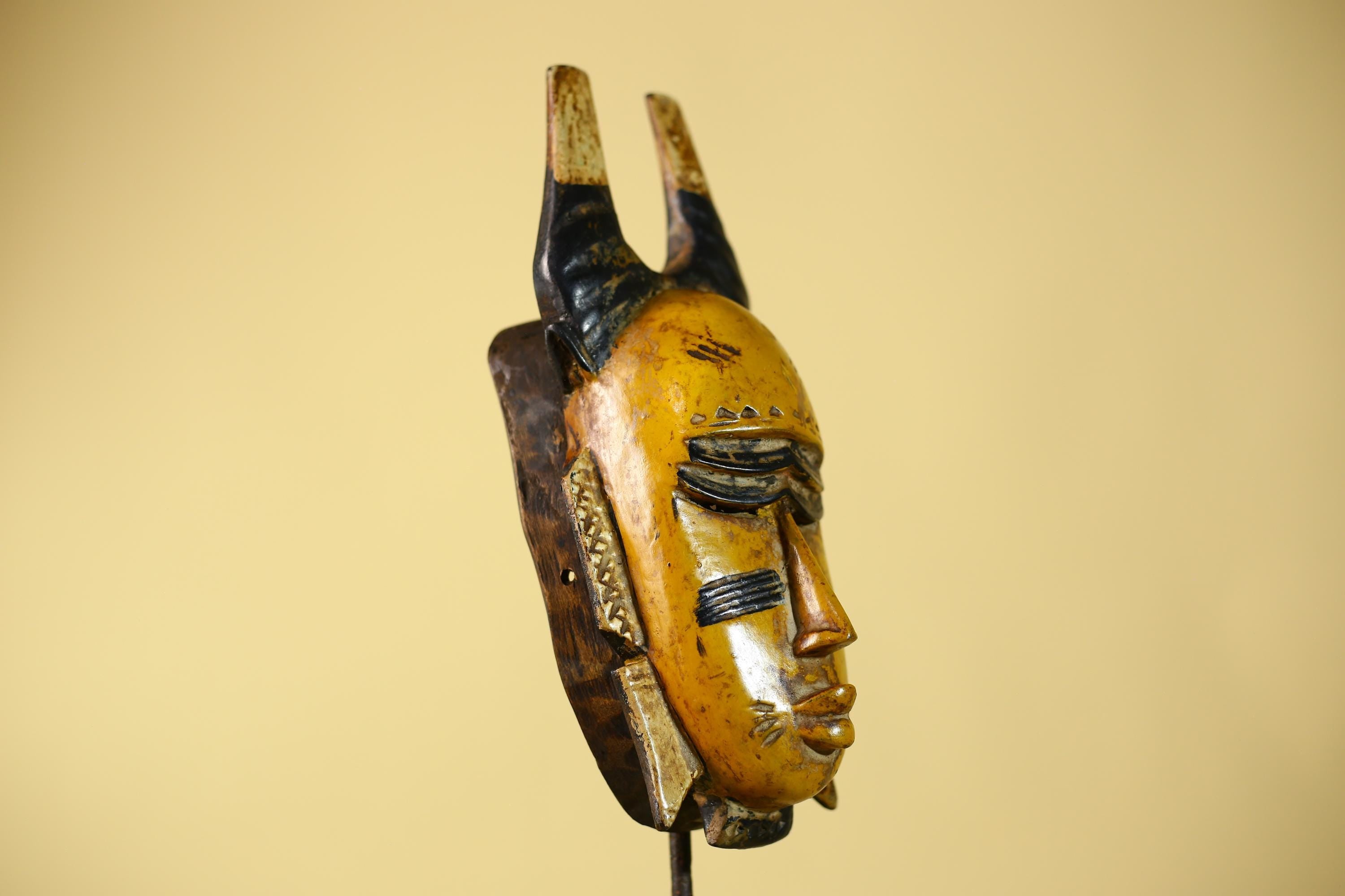 Handmade African Mask Baule Style Tribal Wall Art Hand Carved-G6123