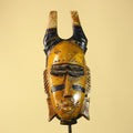 Handmade African Mask Baule Style Tribal Wall Art Hand Carved-G6123