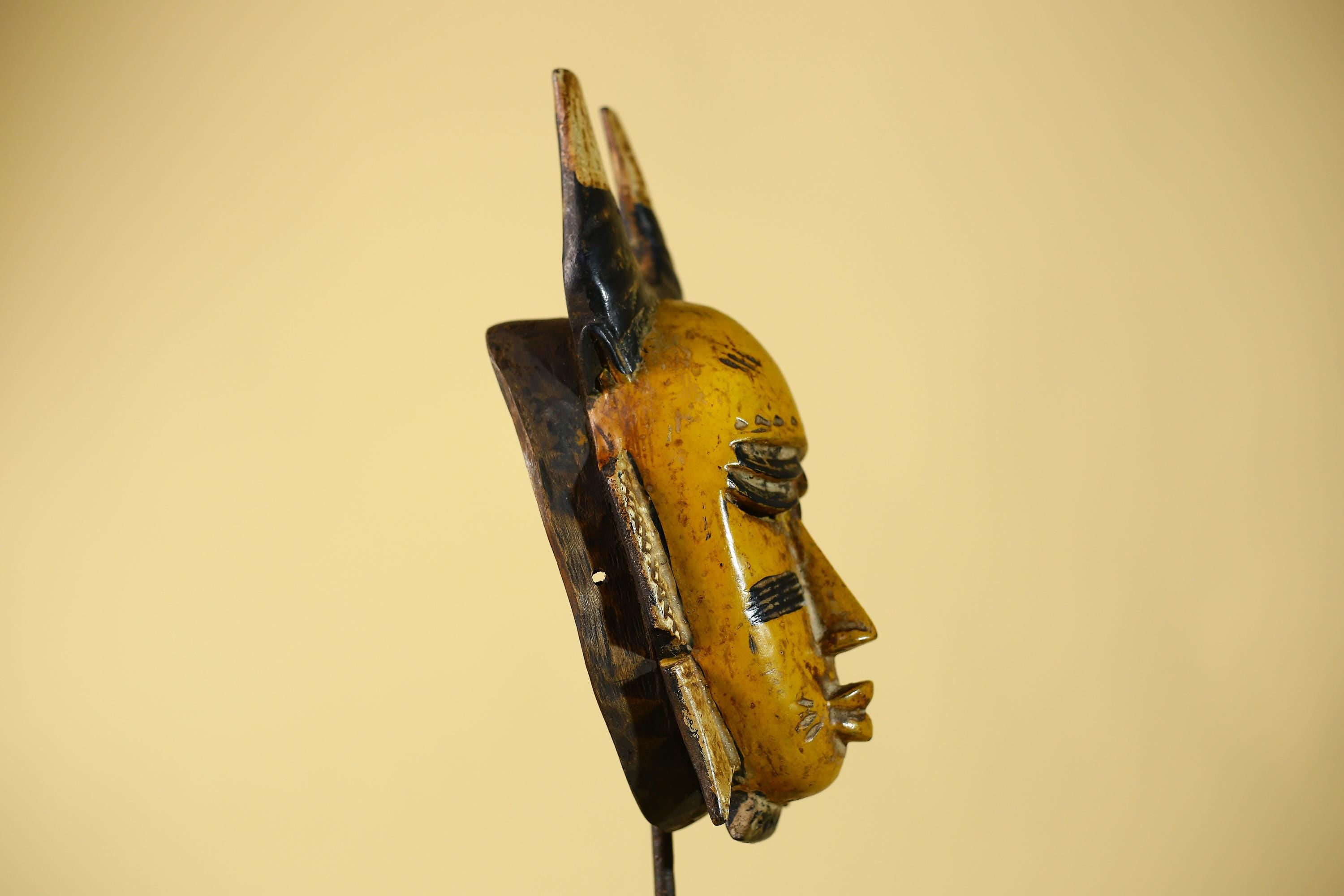 Handmade African Mask Baule Style Tribal Wall Art Hand Carved-G6123