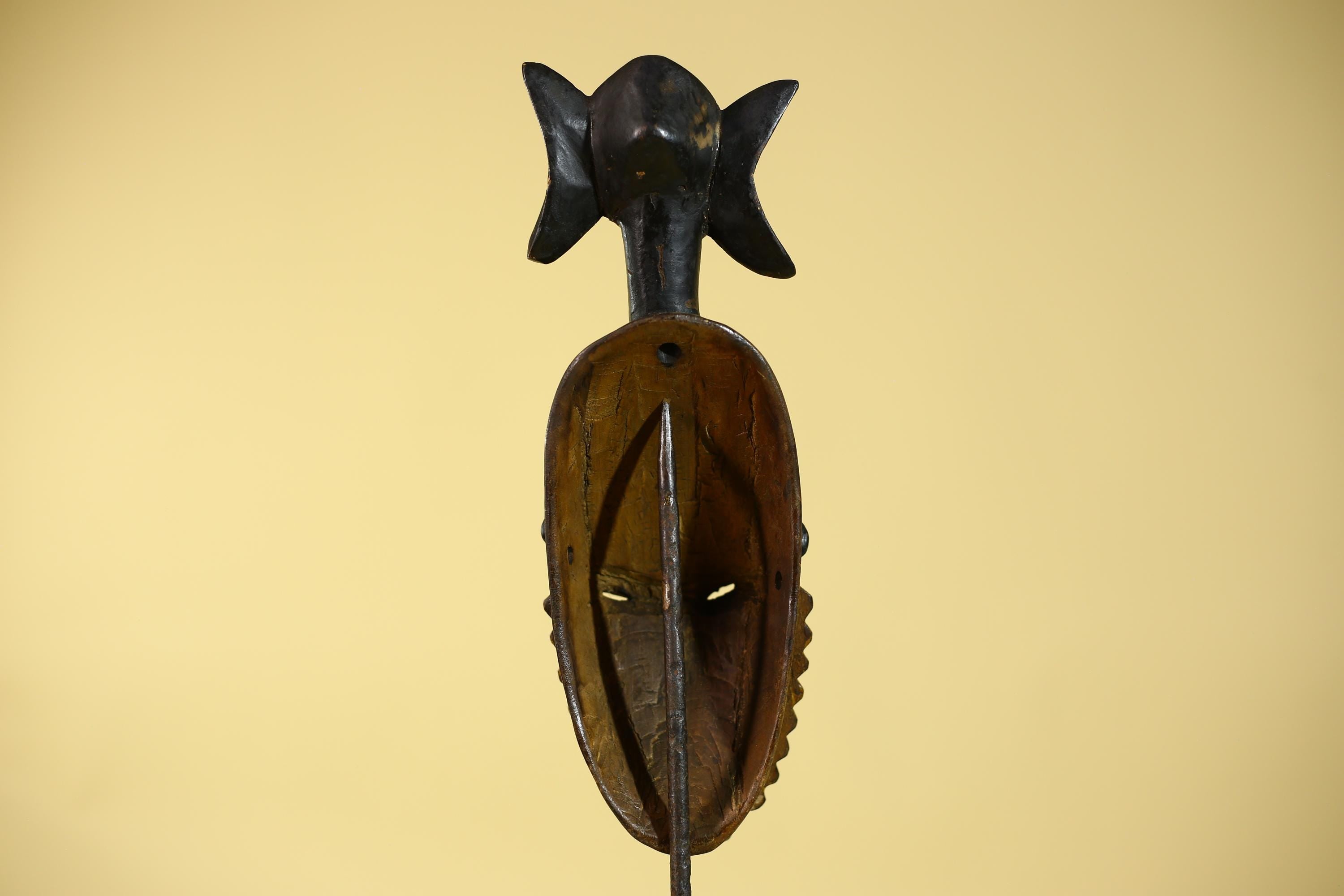 African Mask Baule Style Wooden Tribal Wall Art Vintage African Art-G6131