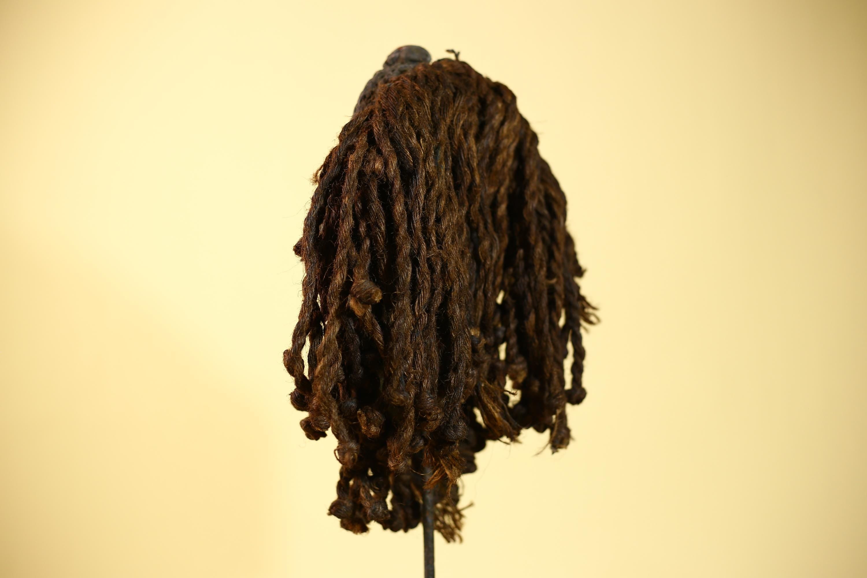 African Vintage Dan Tribal Mask with Braided & Cowrie Shells Côte d’Ivoire-G6019