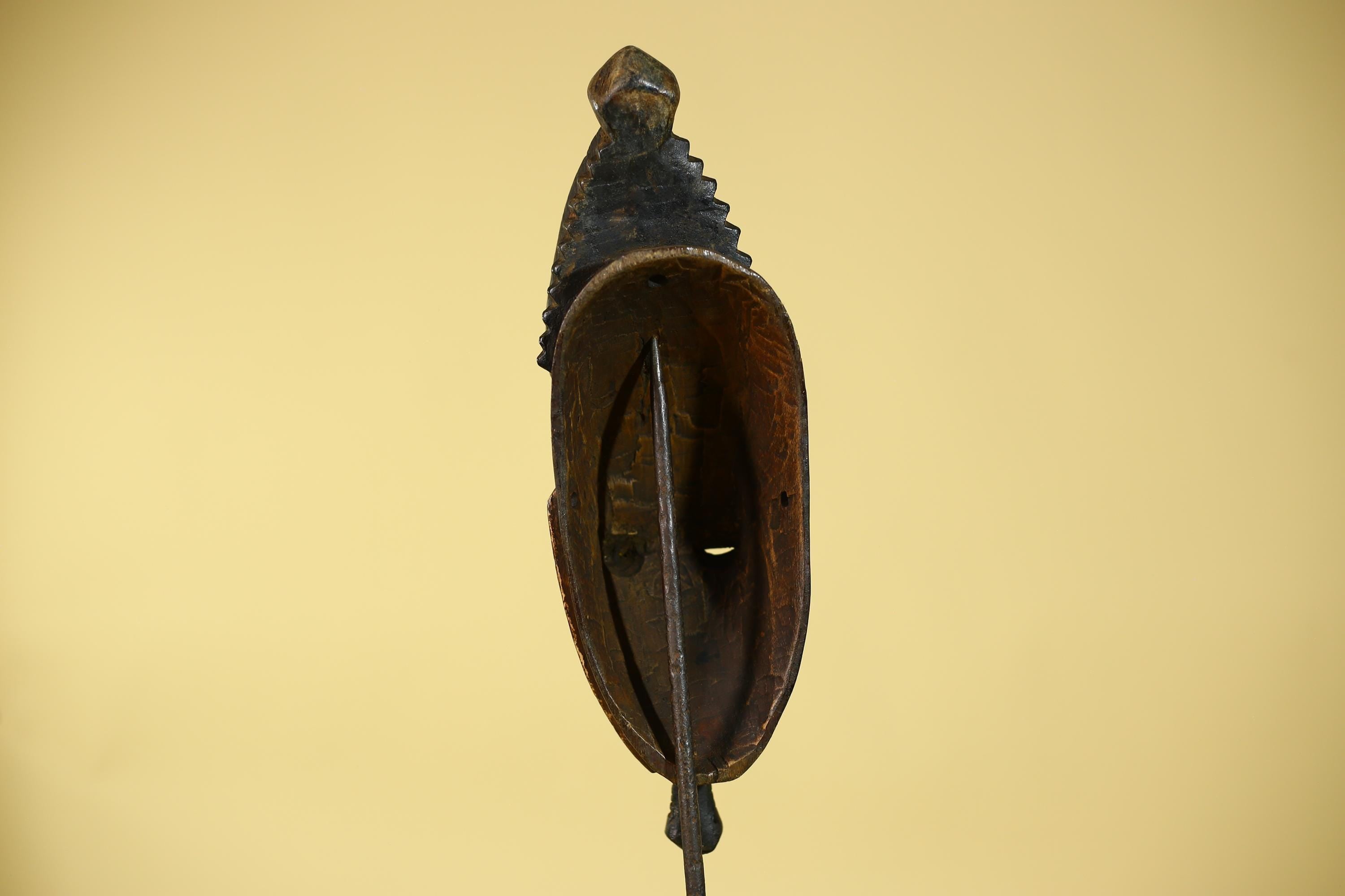 Vintage Baule African Mask Hand Carved Wood Tribal Wall Art-G6134
