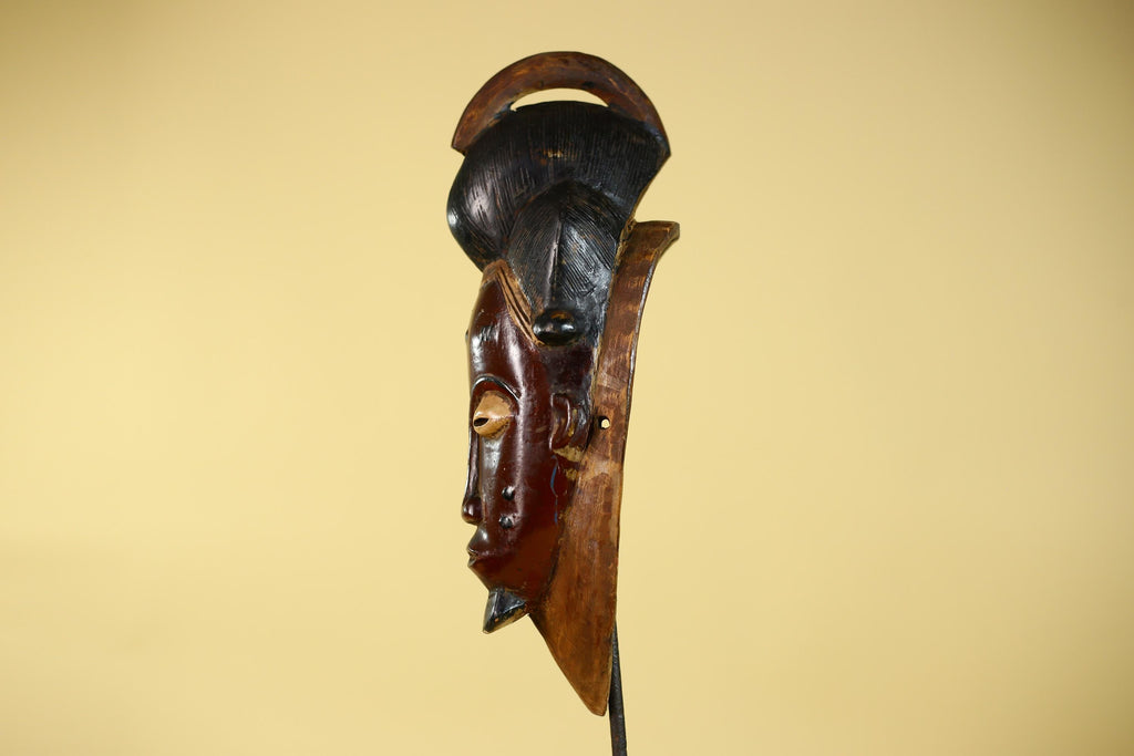 African Mask from the Guro Tribe – Hand Carved Wooden Tribal Art-G6142