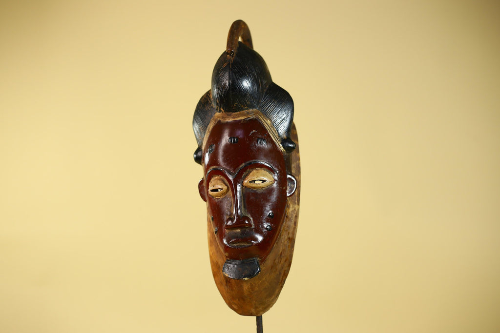 African Mask from the Guro Tribe – Hand Carved Wooden Tribal Art-G6142