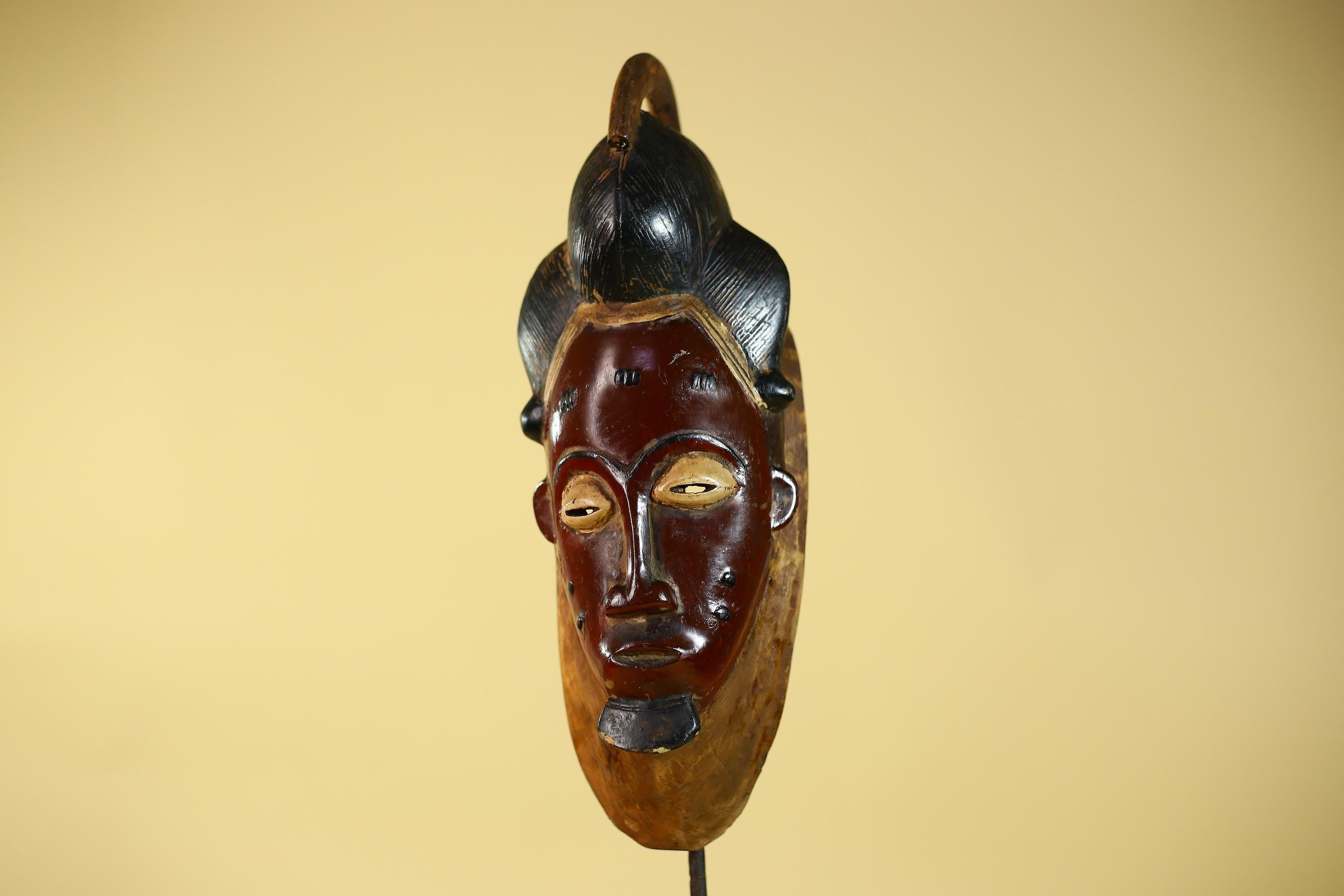 African Mask from the Guro Tribe – Hand Carved Wooden Tribal Art-G6142